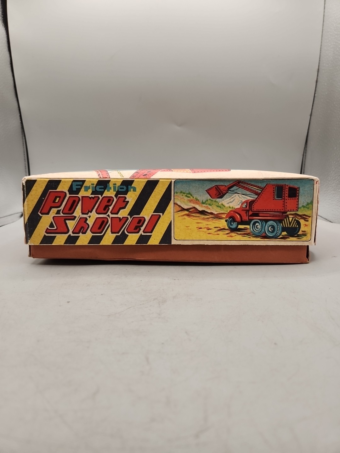 Vintage Tin Litho Daiya 267 Power Shovel Excavator Toy Friction Truck Excellent