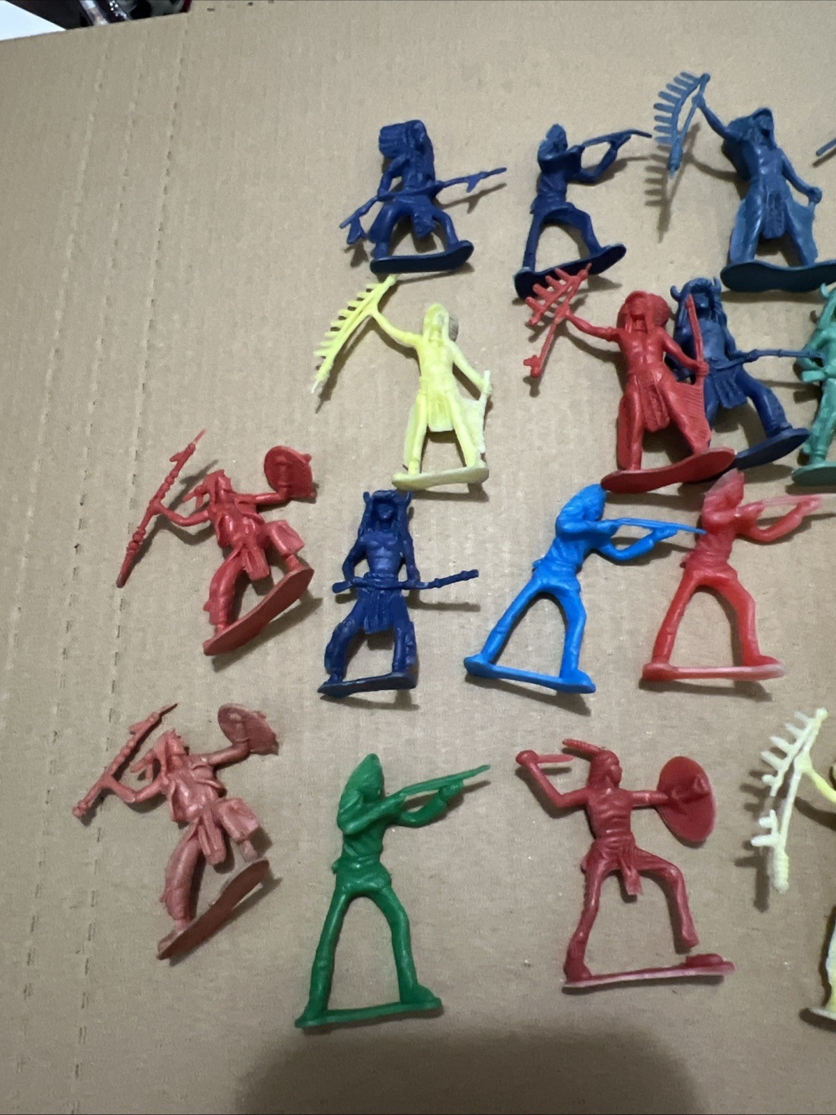 28 vintage Native American toys plastic
