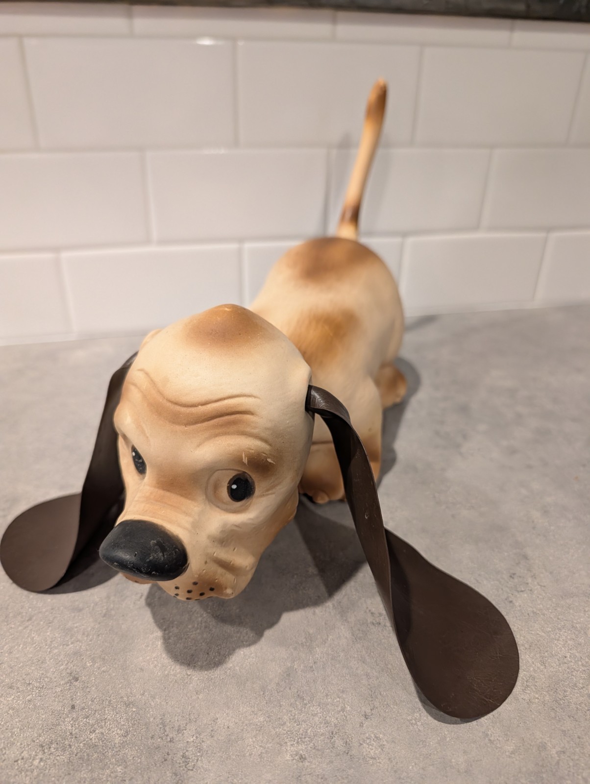 Rare 1966 Edward Mobley Co “Homer The Huggable Hound” 🐶 Rubber Toy Soft Squeaky