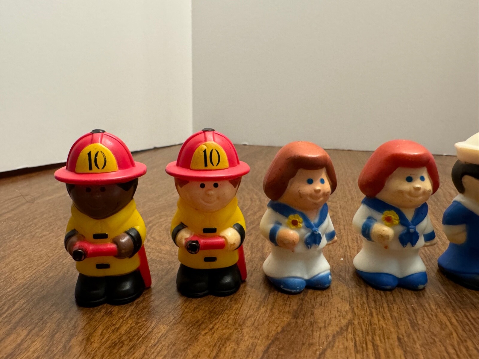 Lot of 7 Kenner Family Tree Tots Tub Town Firefighter Sailor 1970s