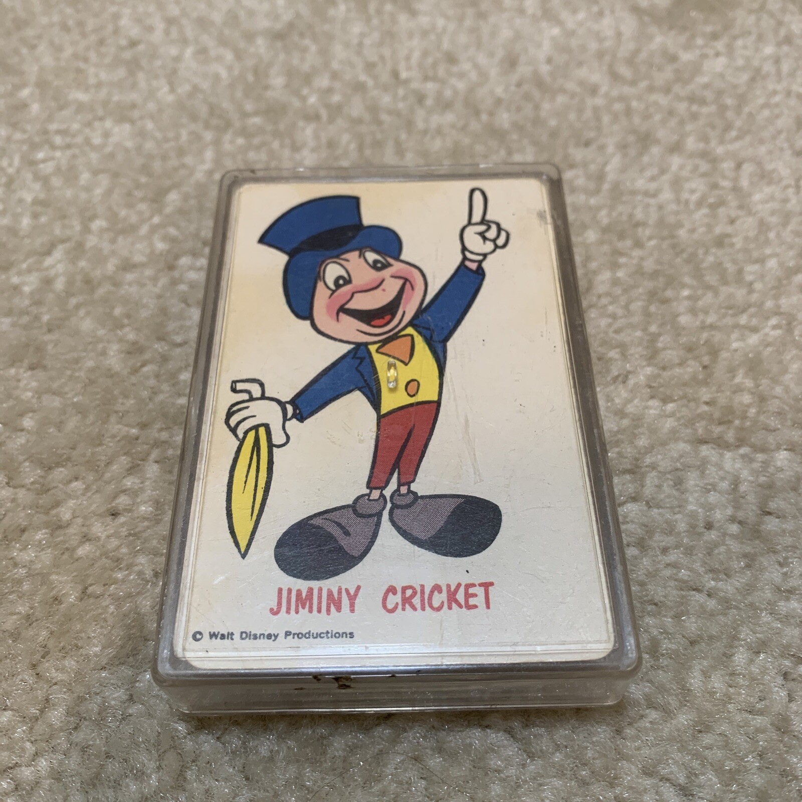 Walt Disney Pinocchio Word Game 36 Cards Deck 1968 Vintage Ed-U-Cards