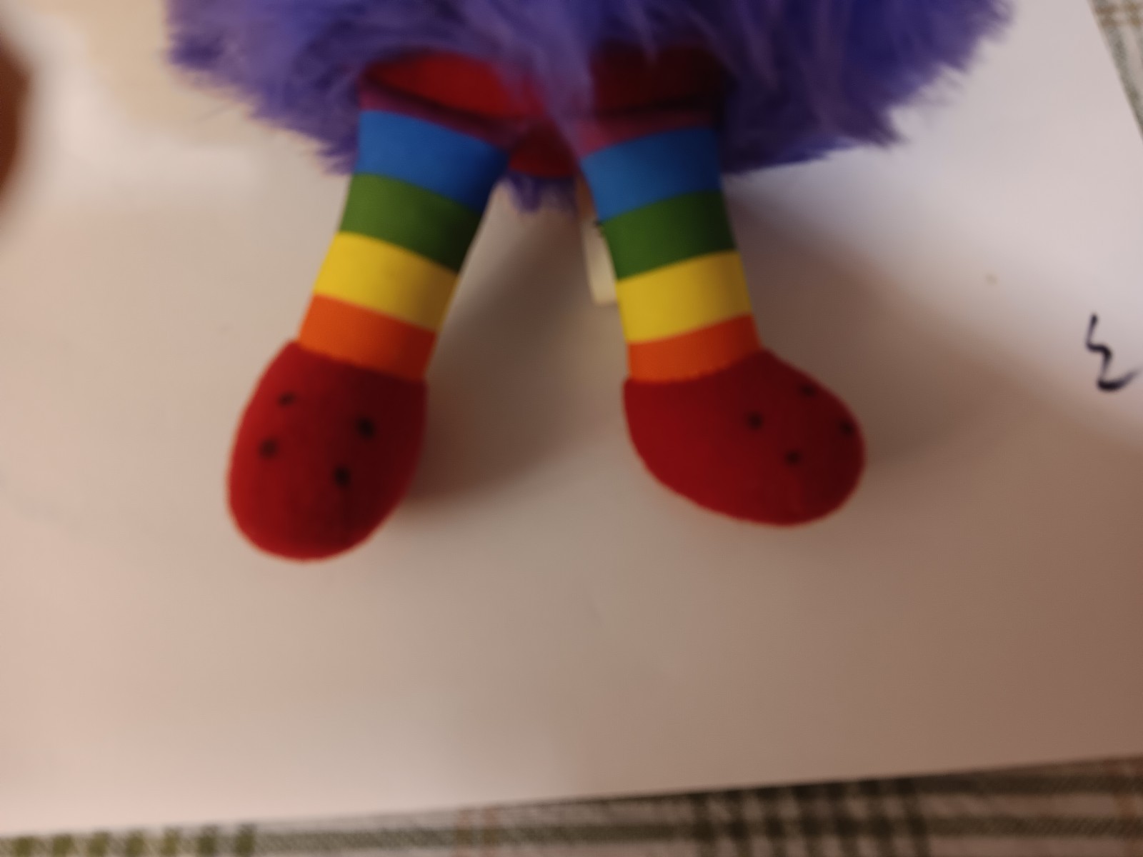 Vintage 1983 Rainbow Brite Hatful Sprite HAMMY 7” Purple Plush Doll