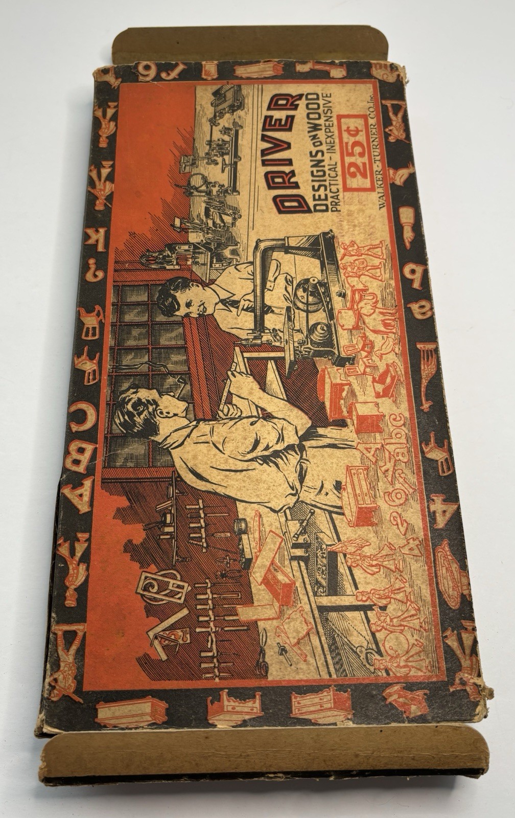 1933 Walker Turner Driver Designs on Wood 103 WWI Soldiers AEF Tank Scroll Saw