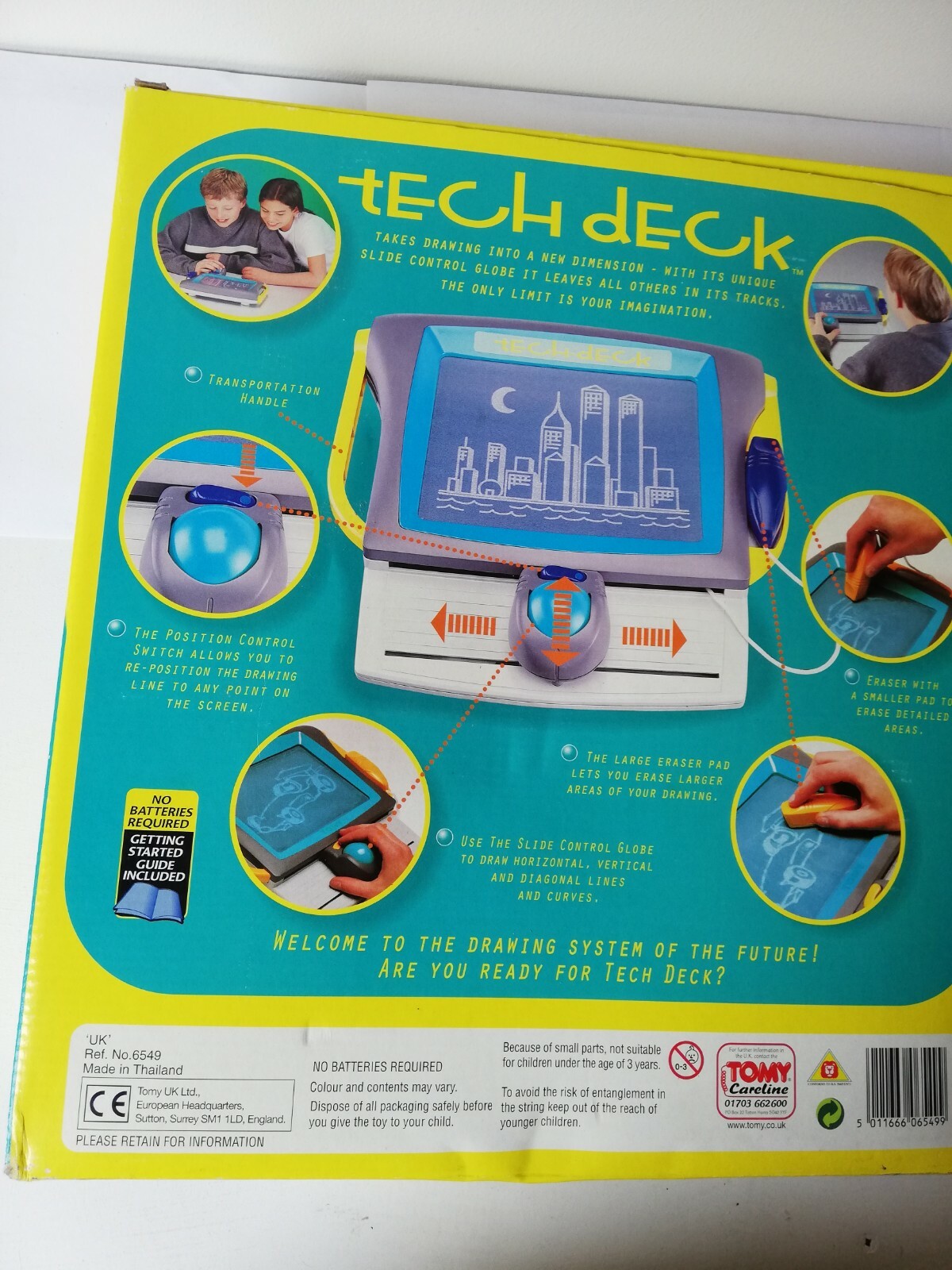 Vintage / Orig Tomy Tech Deck Mechanical Illustration Tool complete instructions