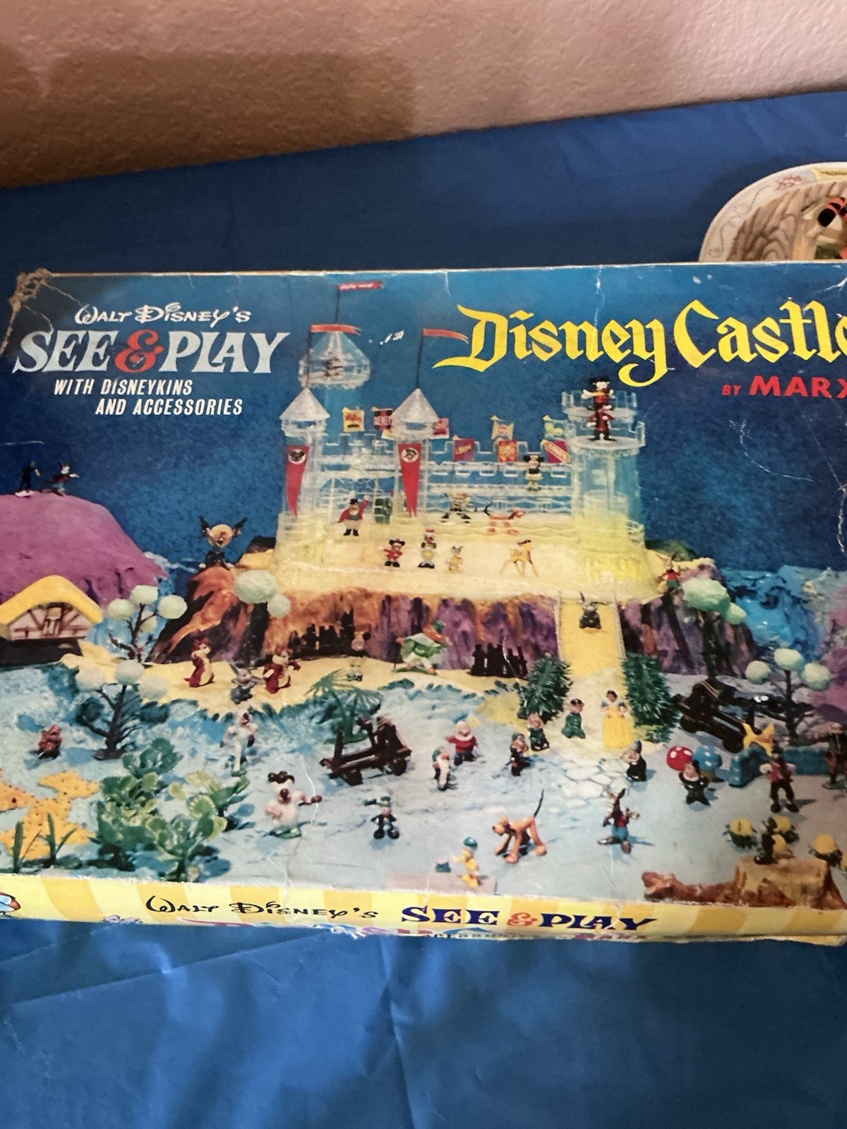 Walt Disney’s See & Play Disney Castle W/ Disneykins And Accessories (1960) Used