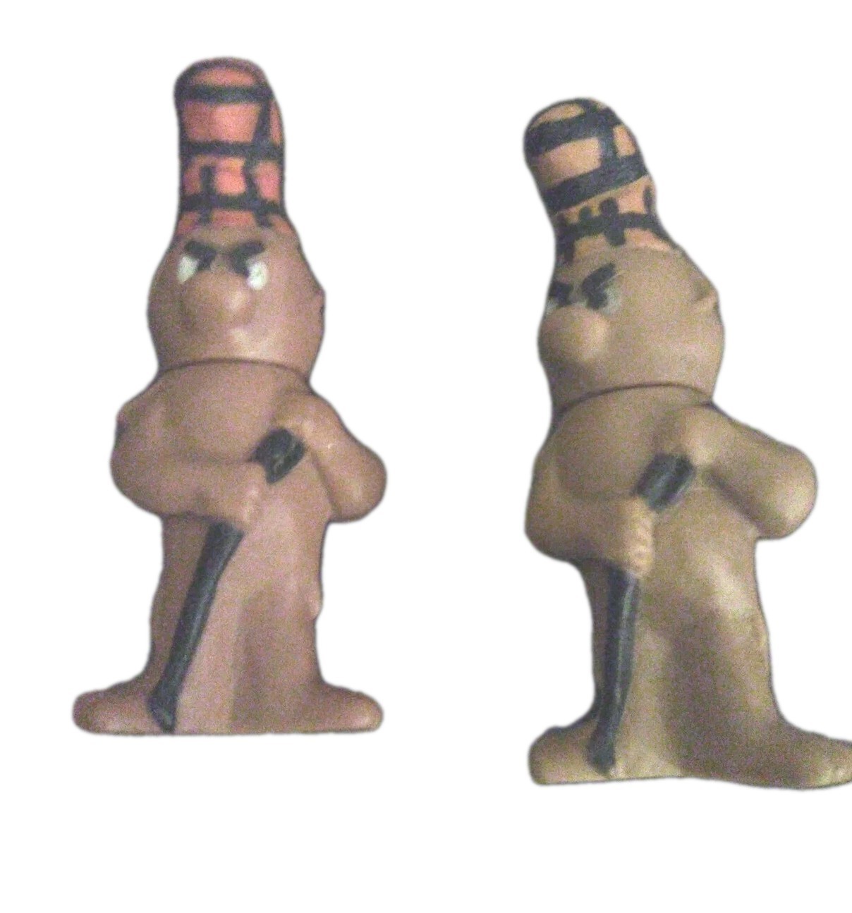 Porky Pine Rubber Vinyl 1969 Walt Kelly 5″ Toys Lot of 2