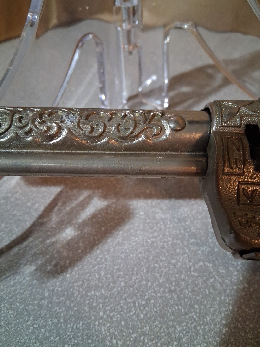 Vintage Halco 44 U.S. Marshals Cap Gun With The Bullet Cylinder RARE