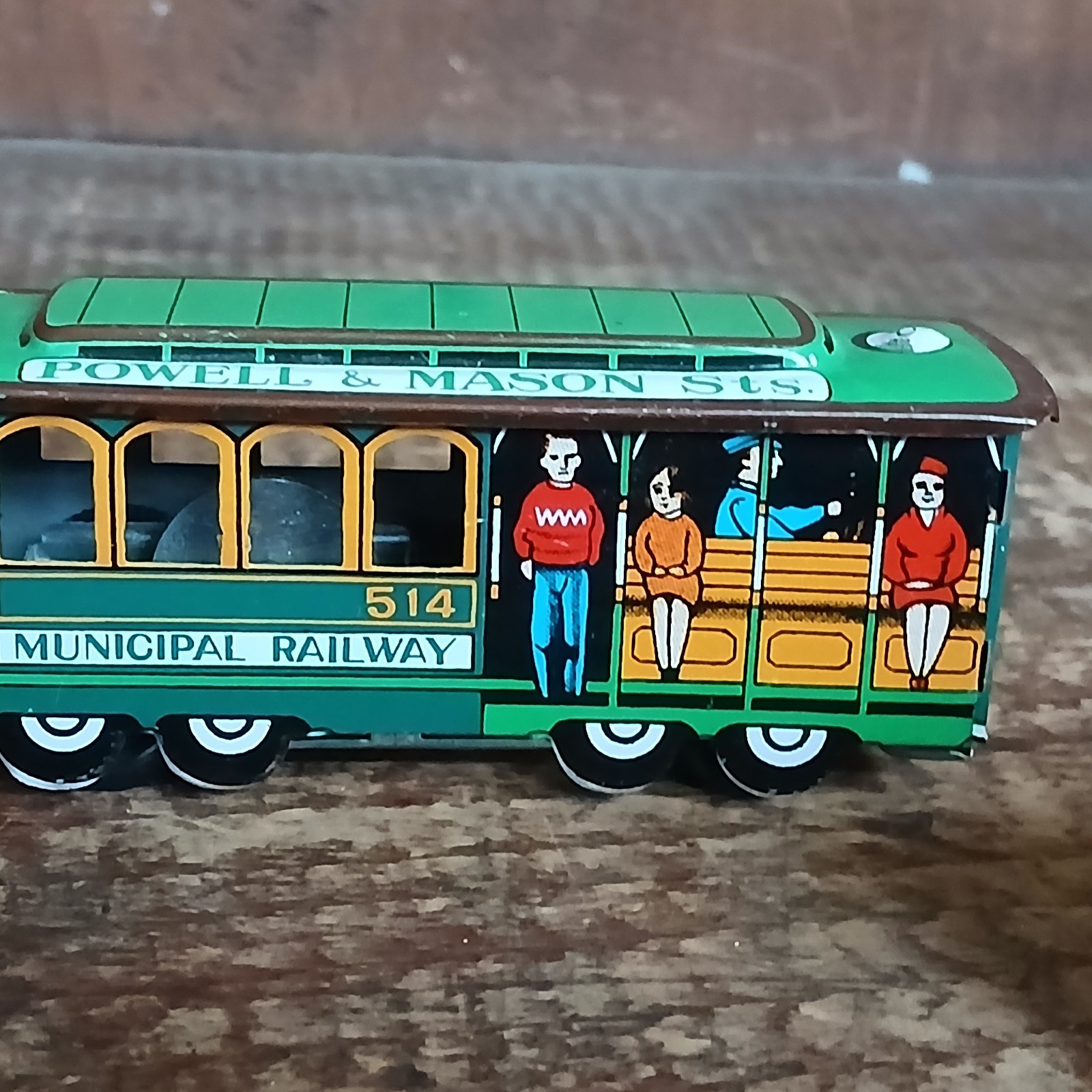 VTG KANTO MADE IN JAPAN TIN LITHO TOYS BUS,CAR, & TROLLEY MIXED SCALES IUC