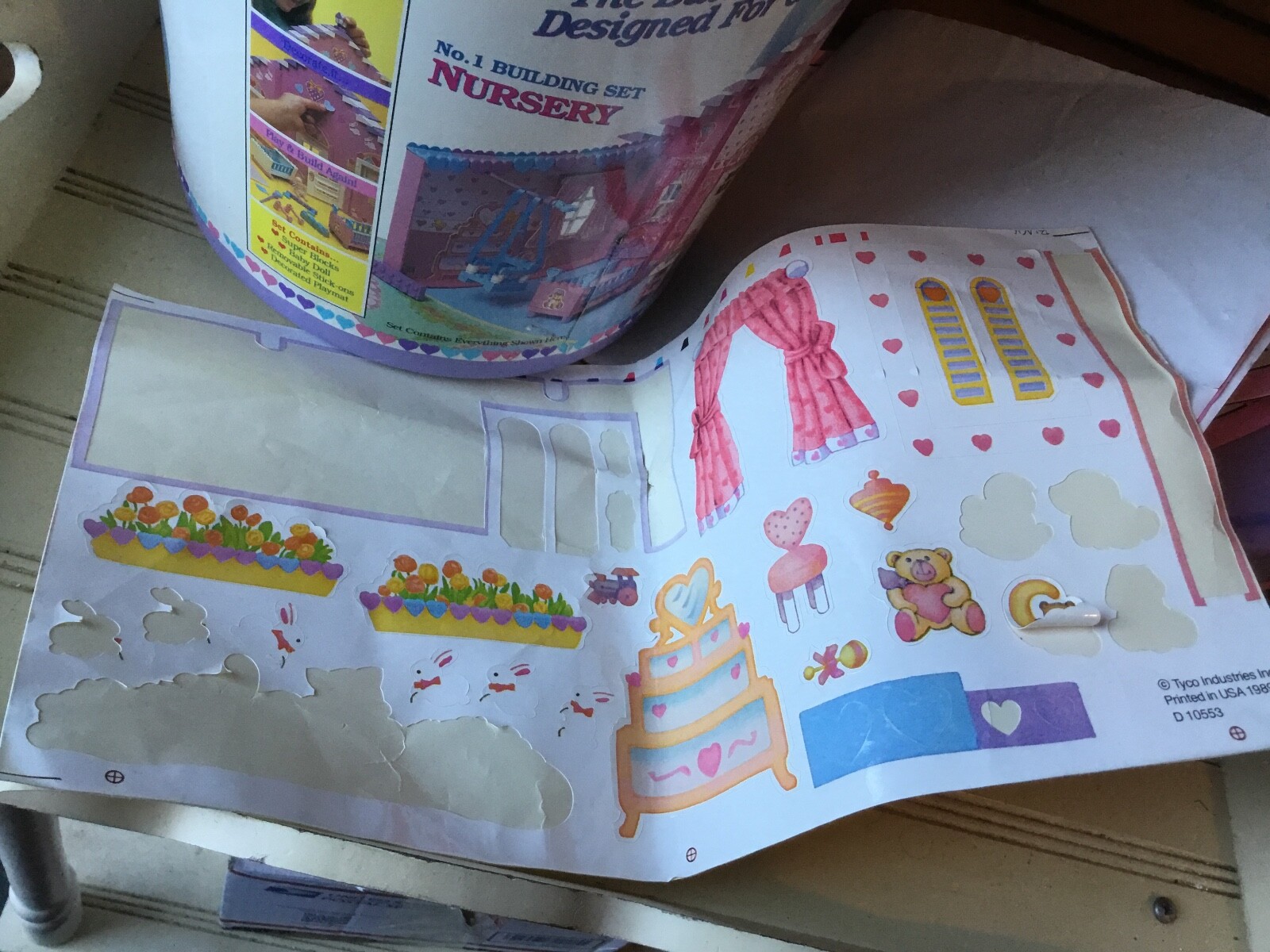 2 VTG TYCO BUILDING SETS FOR GIRLS #1 NURSERY #2 PLAYGROUND 1900 USED w MANUALS