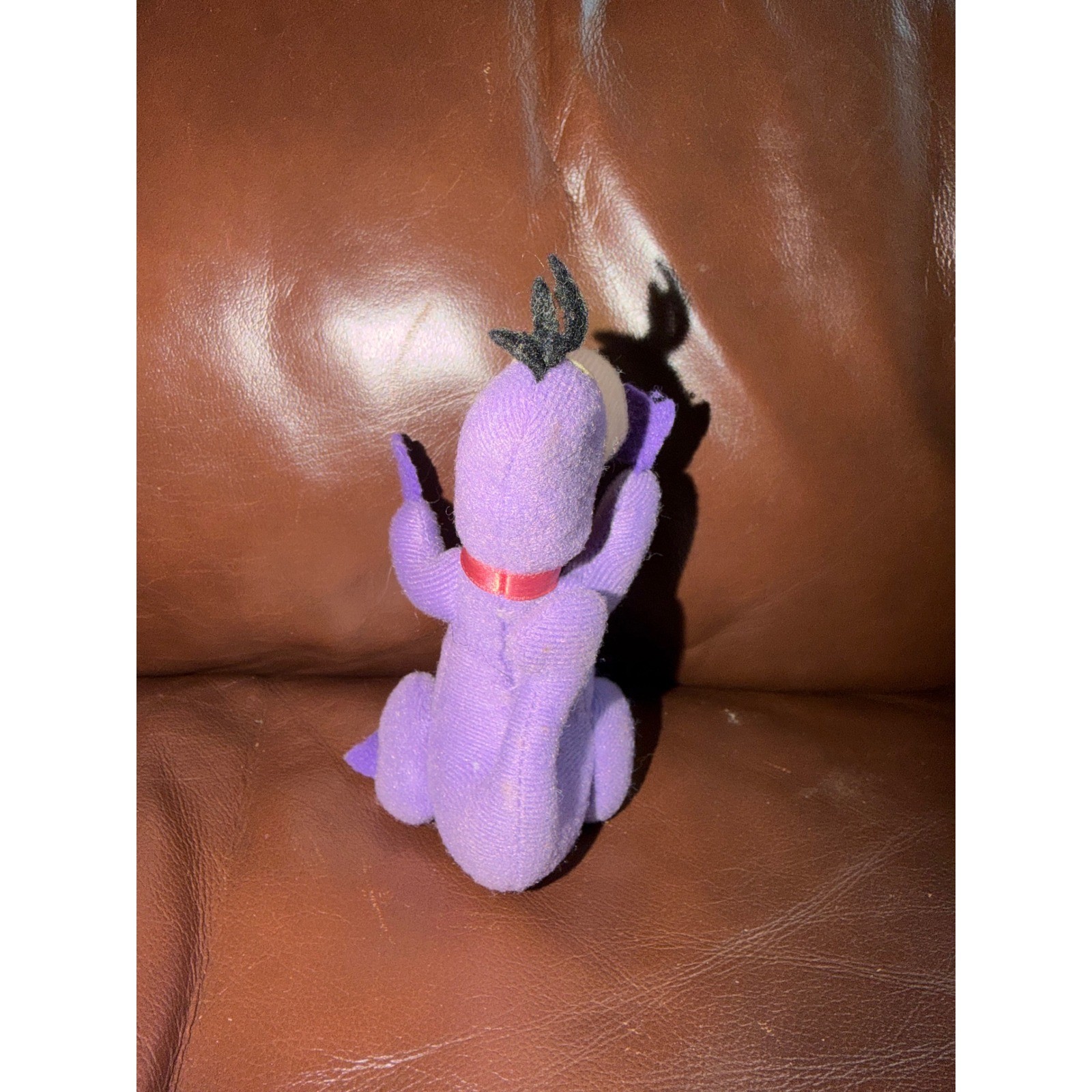 Vintage 1988 Hanna-Barbera Dino The Flintstones Purple Plush Stuffed Animal Toy