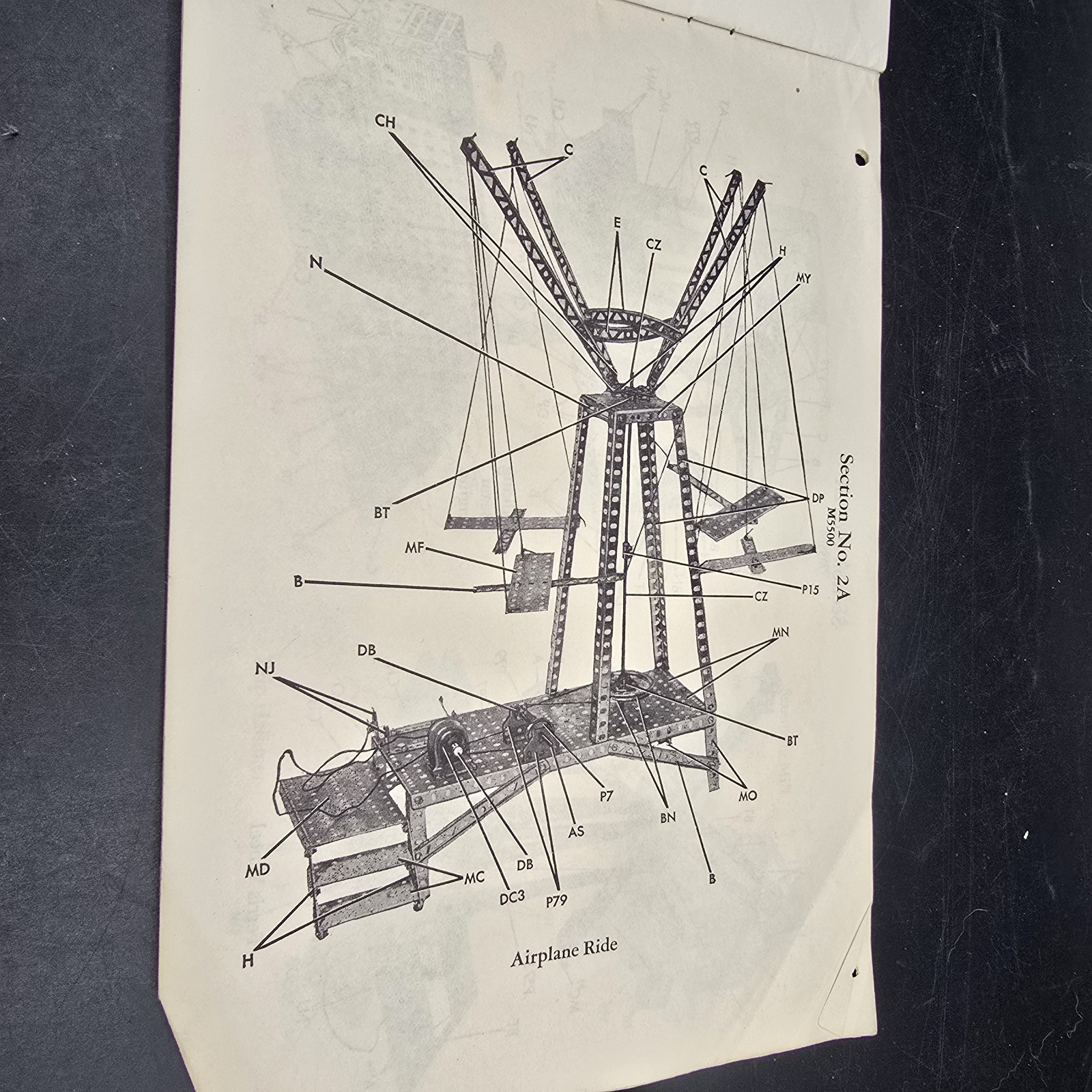 1959 Gilbert Erector Instruction Book #M4712 -Basic instruction book – many sets