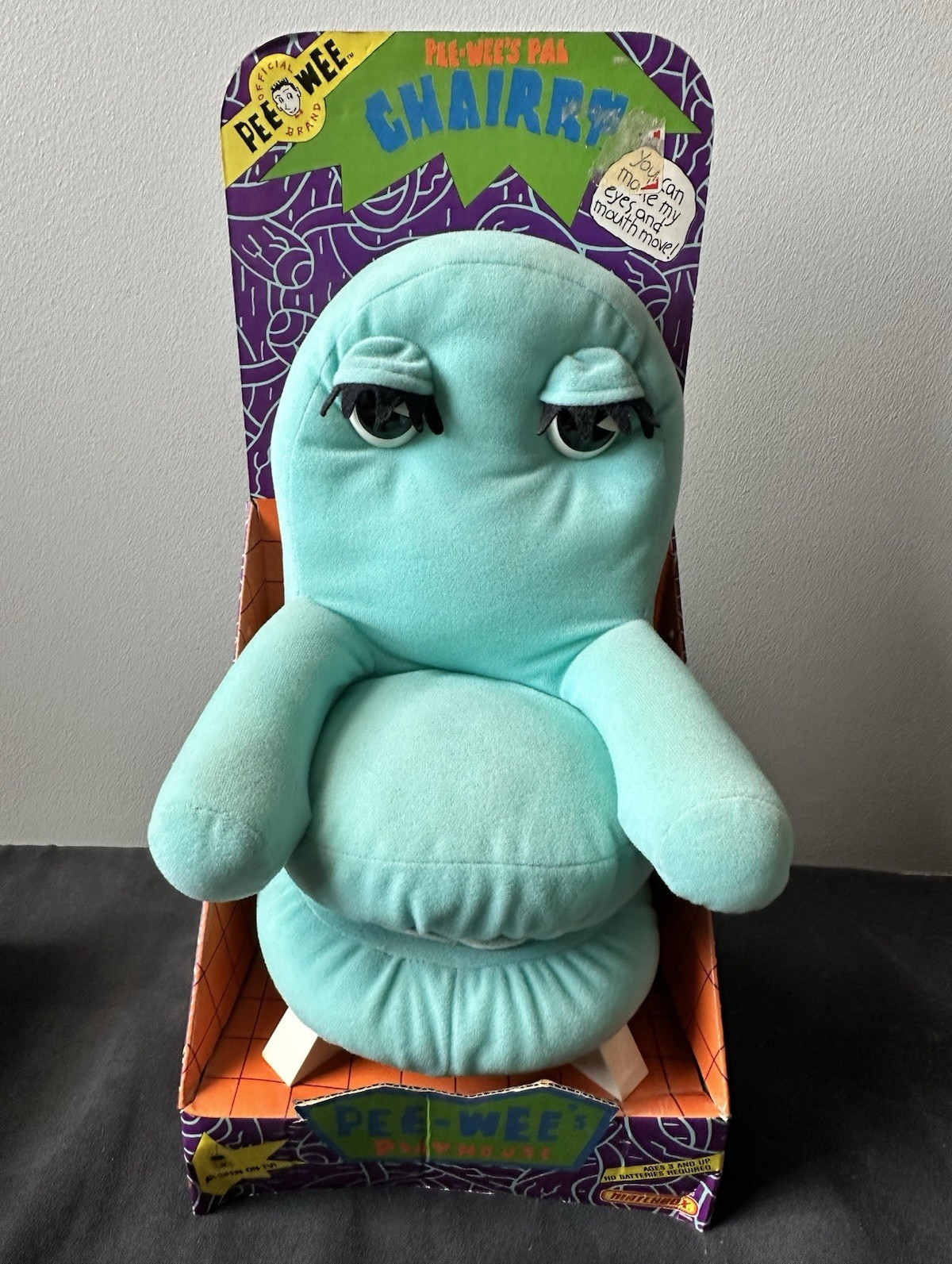 Vintage 1988 Pee-Wee’s Playhouse Chairry Plush Toy-Original Box-TESTED