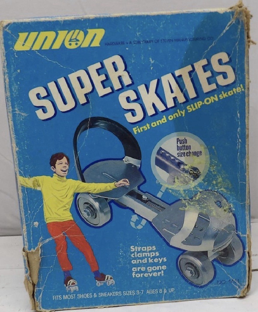 1973 Metal Super Skates-Steven. First Slip On Skates.