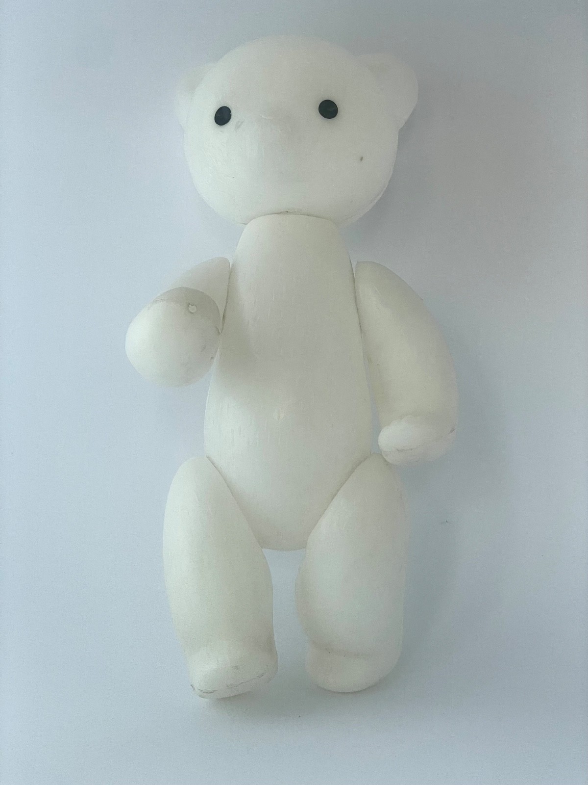 Vintage Soviet celluloid teddy bear toy. 1970s