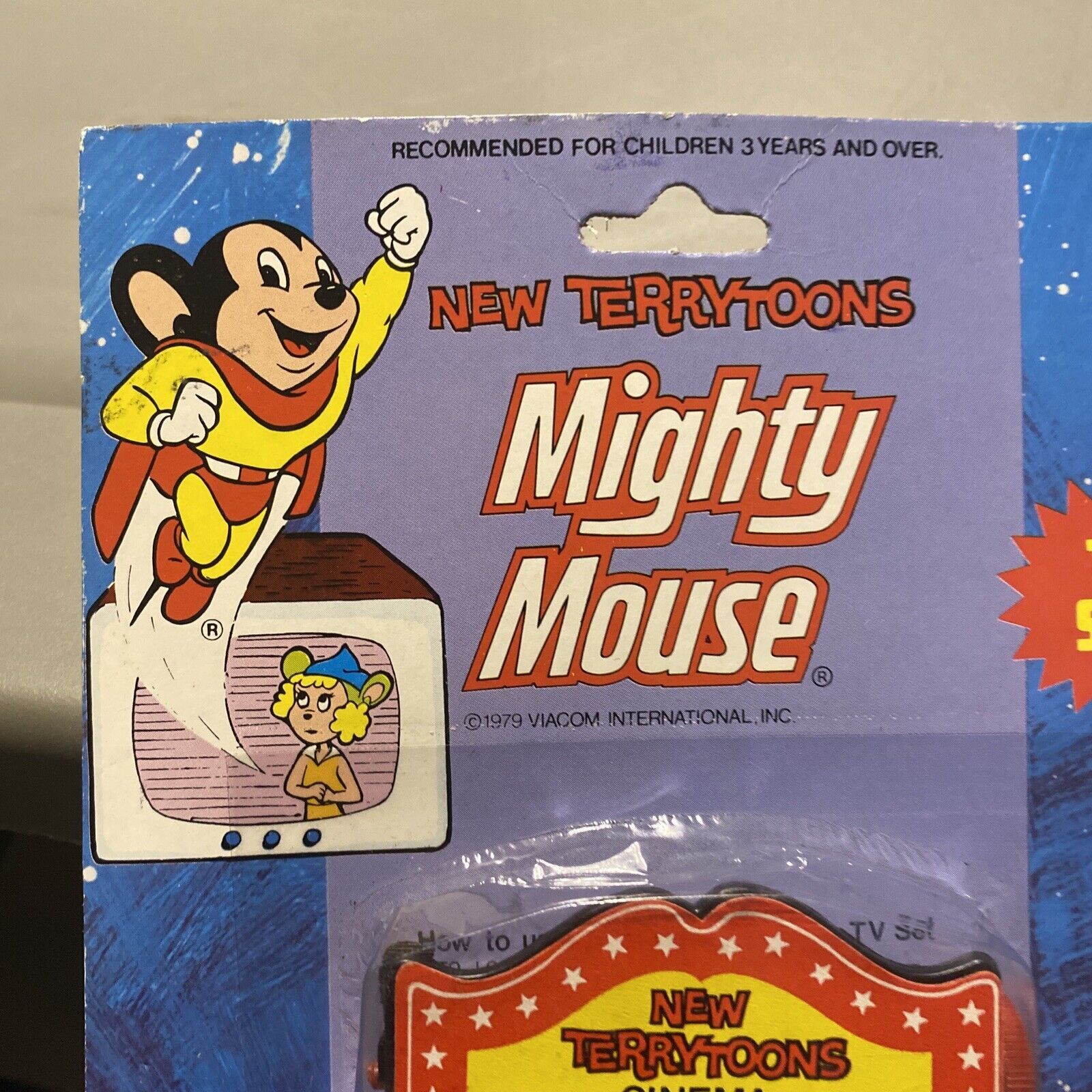 1979 Viacom Mighty Mouse Tv Set New Terry Toons Cinema