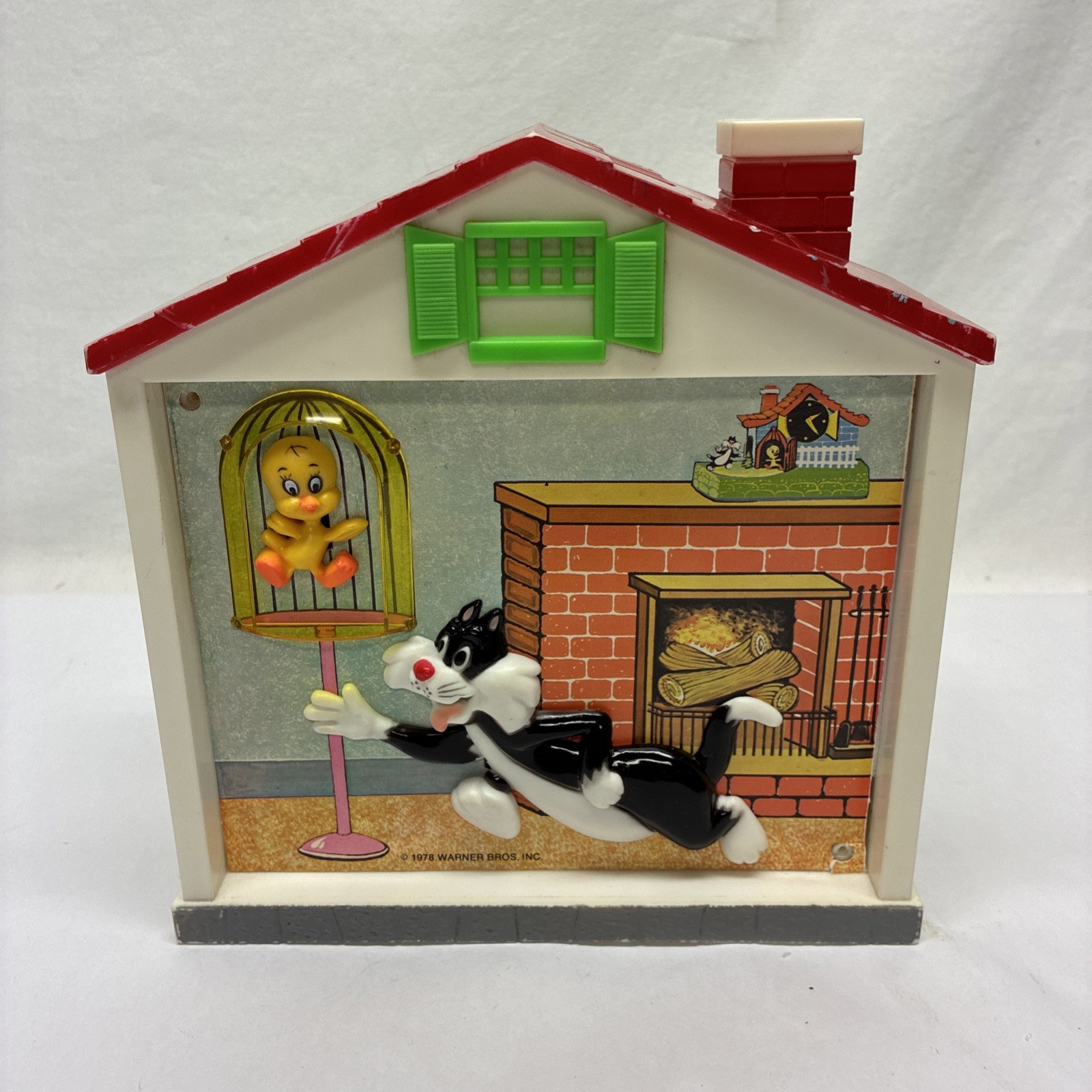Vtg Sylvester & Tweety Talking Bank 1978 JANEX Warner Bros Looney Tunes WORKS !