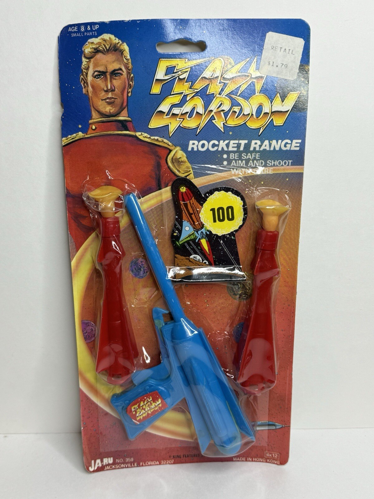 Vintage Ja Ru Flash Gordon Dart Gun Rocket Range