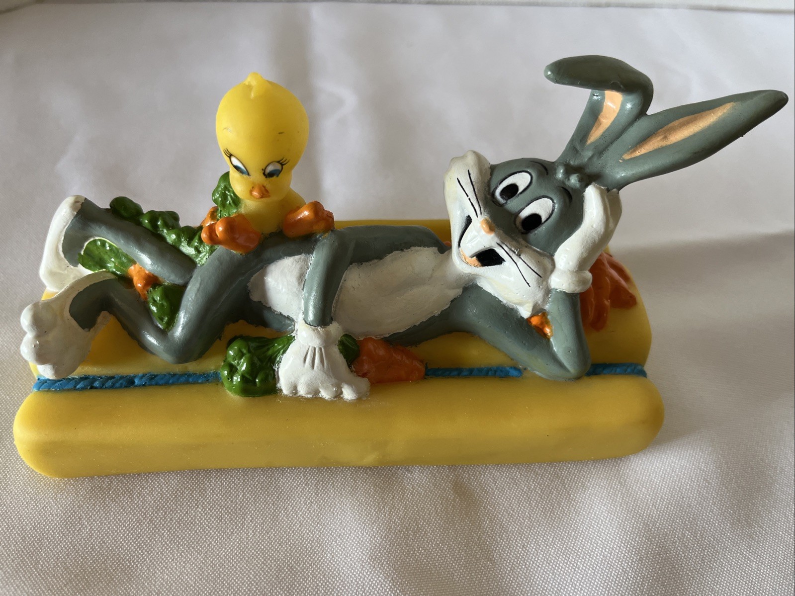 Vintage 1988 Warner Bros, INC Rubber Bugs Bunny Rabbit Carrot Tweetie Bird Toy