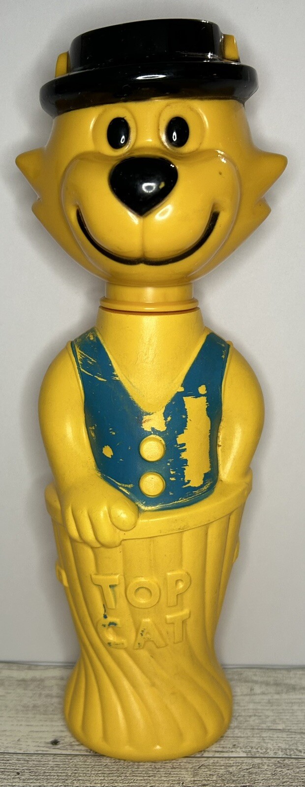 Vintage 60s Hannah Barbara Colgate-Palmolive Top Cat Bubble Bath Bottle
