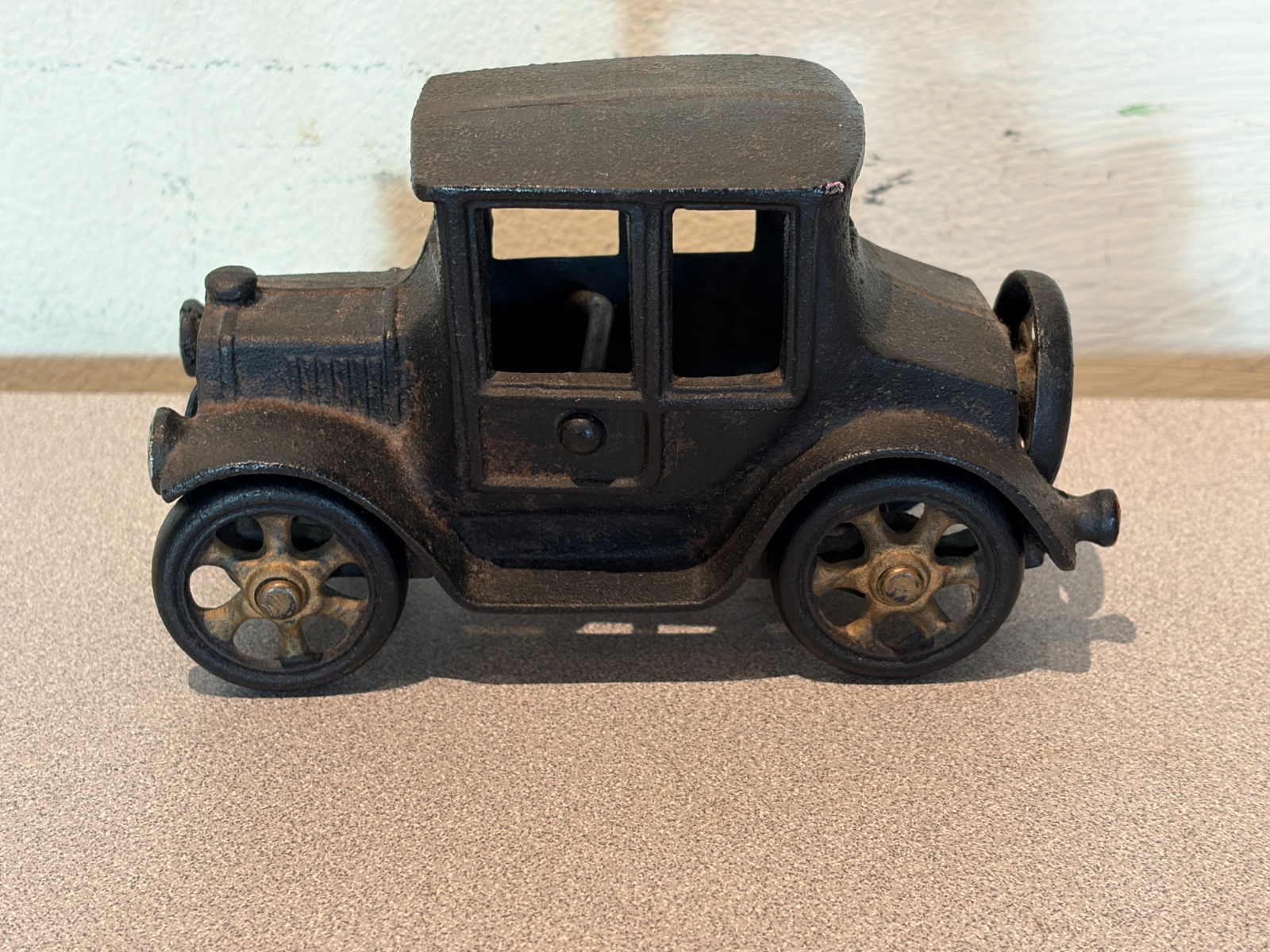 Vintage Cast Iron Ford Model T Coupe 5 1/2″ black