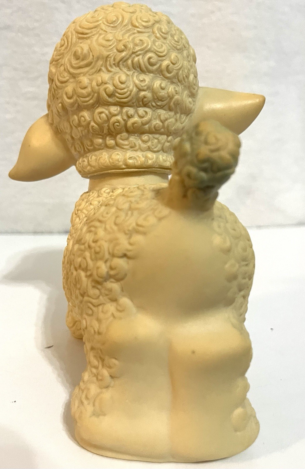 Vintage The Sun Rubber Co Squeaky Lamb Baby Toy 6″ Kitsch Squeaker Works 1955
