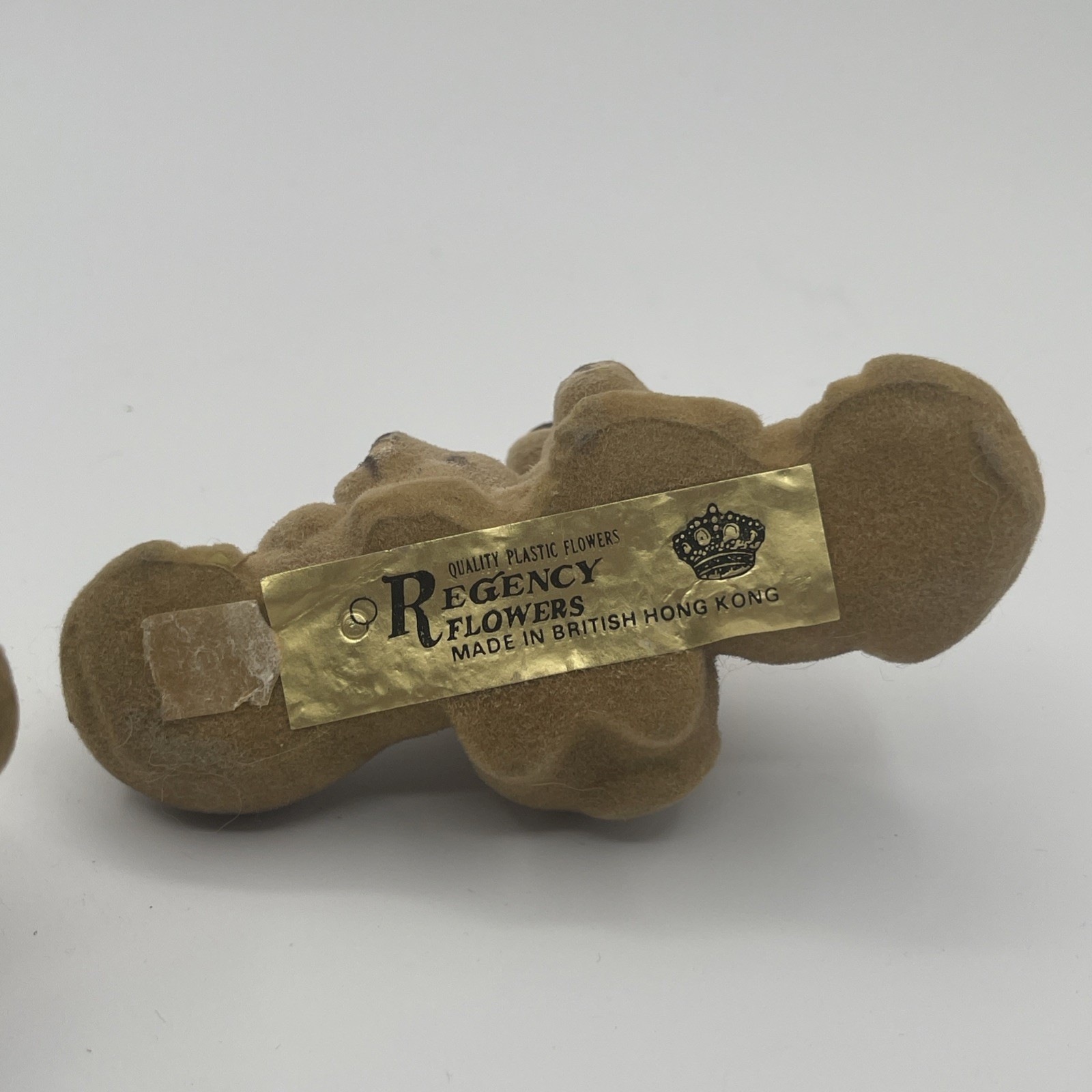 Vintage Lion Toys Flocked Regency Flowers Made in British Hong Kong Retro Toy