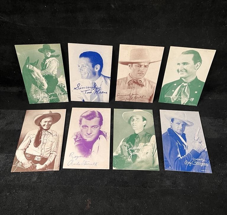 Lot of 1930s – 1950s Cowboy / Western Movie Mutoscope / Arcade Cards