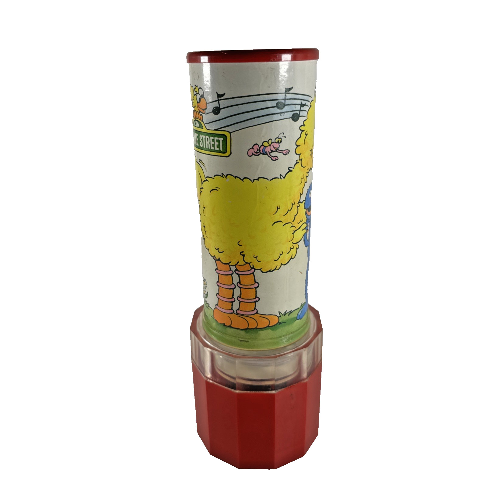Vintage BIG BIRD Sesame Street 9.25” Kaleidoscope WORKIING