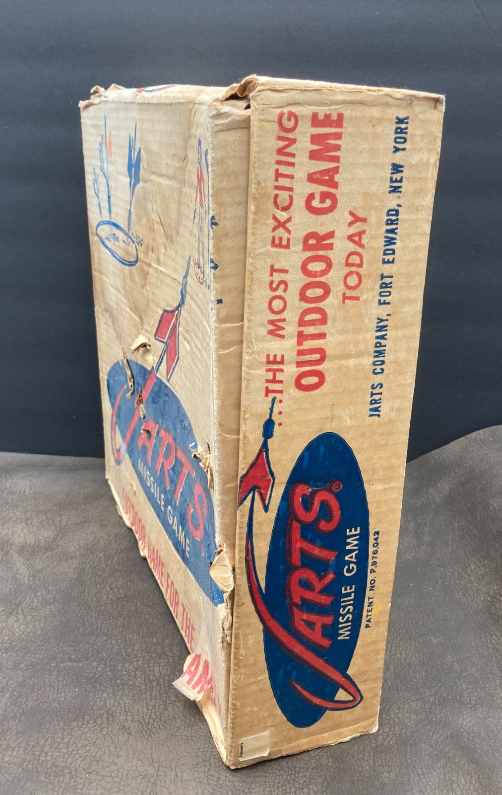 1970s Lawn Game Empty Original Box w Instructions – No Contents – Cardboard Only