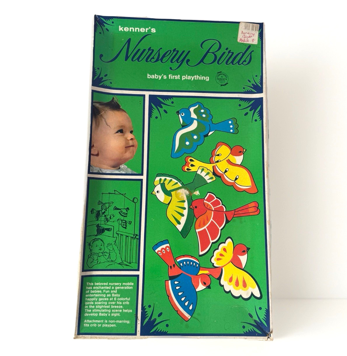 Kenners NURSERY BIRDS Babys First Plaything Crib Mobile 334 Retro Rare 1969