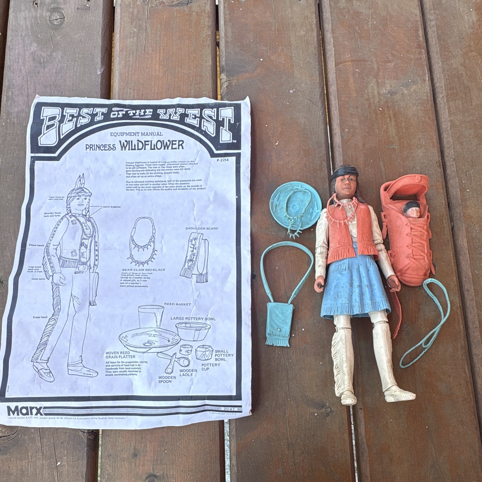 MARX TOYS BEST OF THE WEST PRINCESS WILDFLOWER Doll