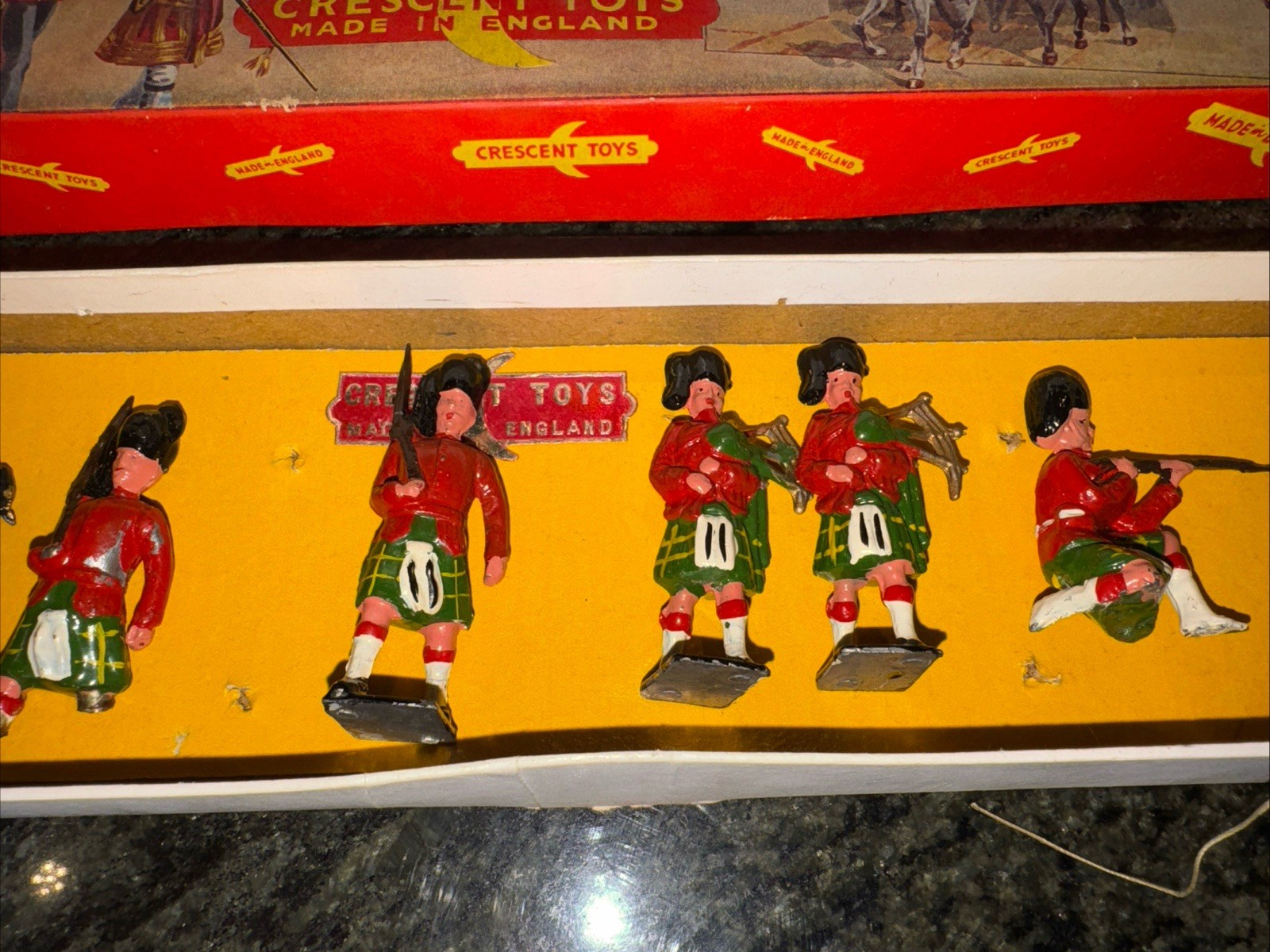 Crescent Toys Scots Lead Figures made in England