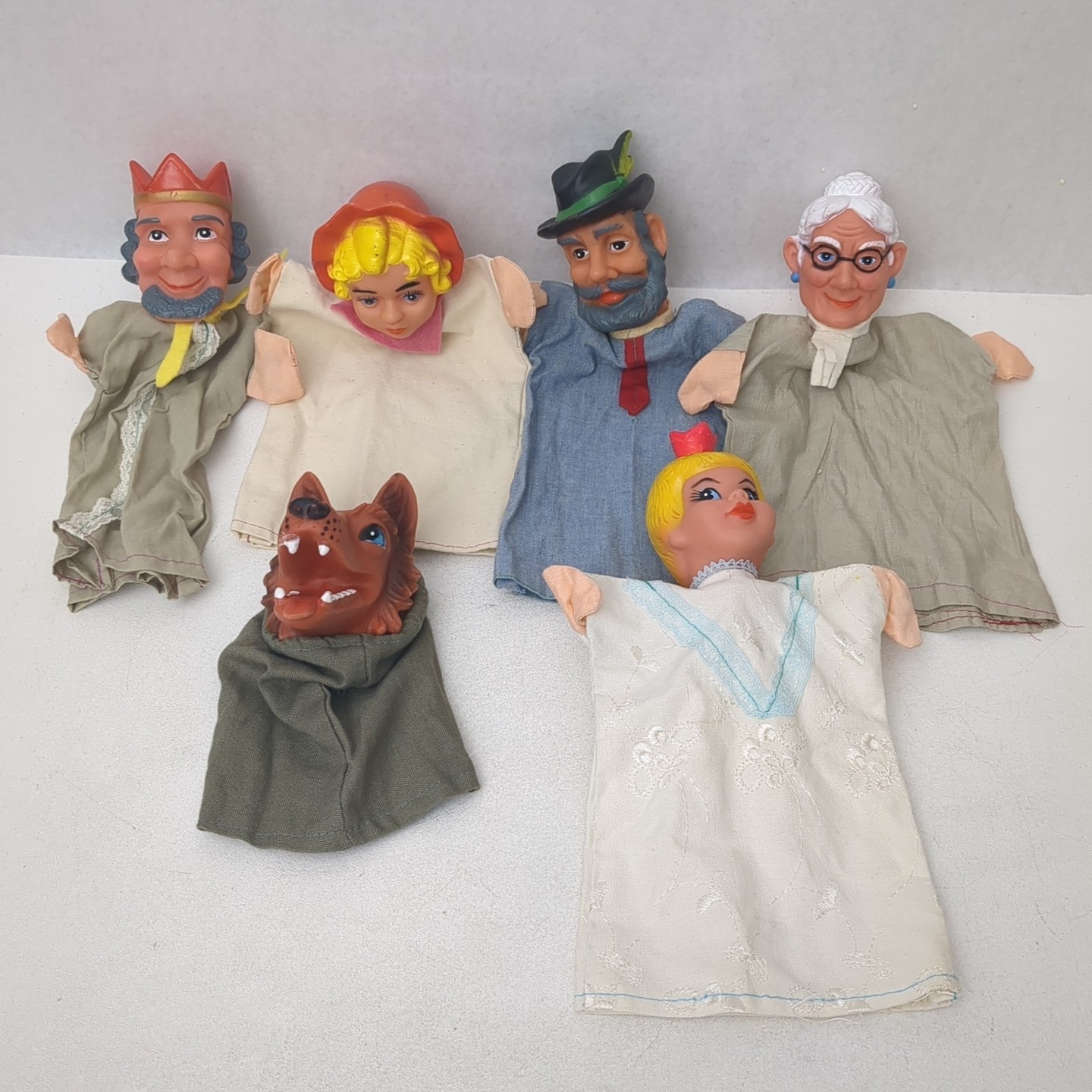 Vintage 1970s Mr. Rogers Neighborhood Hand Puppets Set of 6