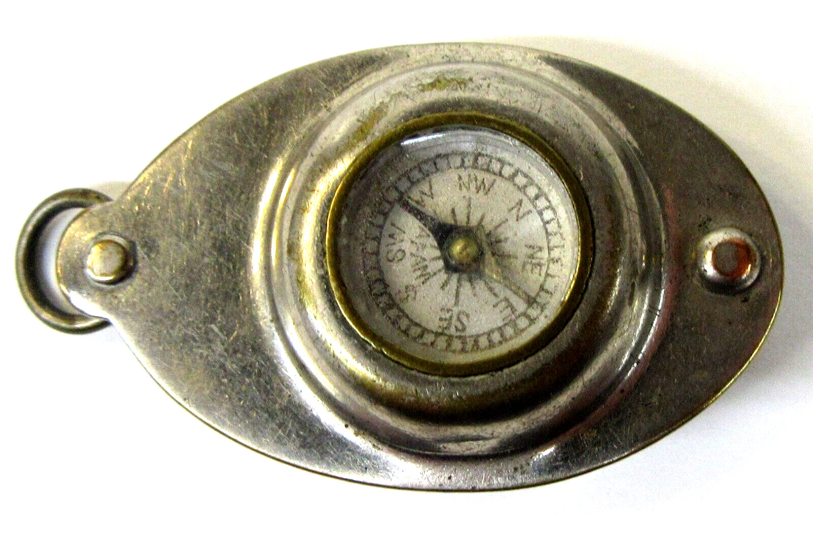 1935 TOM MIX OFFICIAL 1st Version COMPASS MAGNIFIER Ralston Radio Premium yz