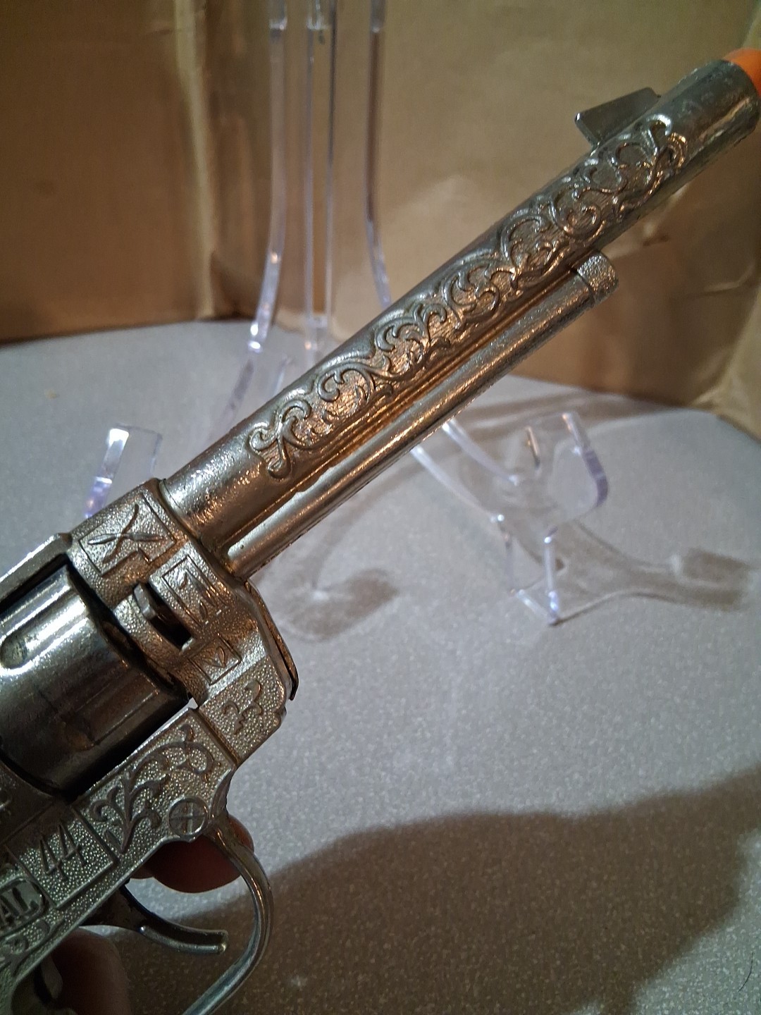 Vintage Halco 44 U.S. Marshals Cap Gun With The Bullet Cylinder RARE