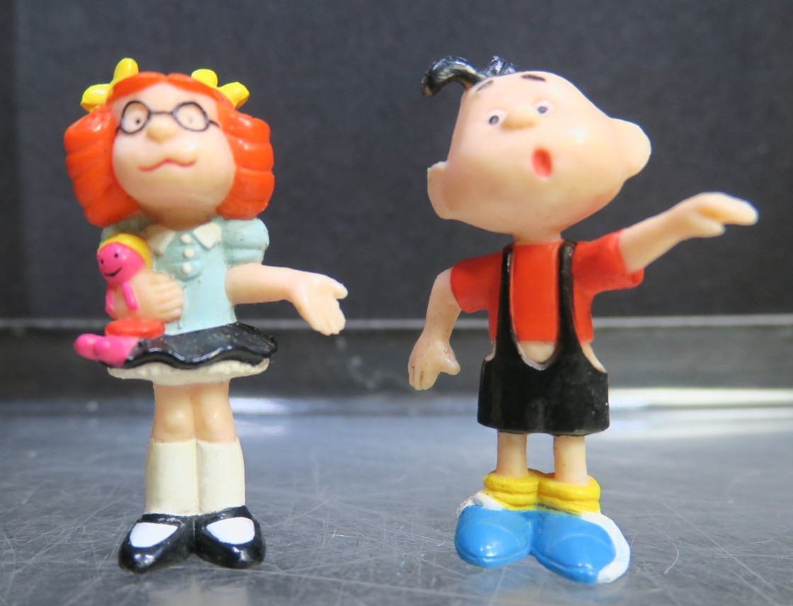 Set Of 2 Vintage 1987 Dennis The Menace HKE PVC Figures – Margaret And Joey