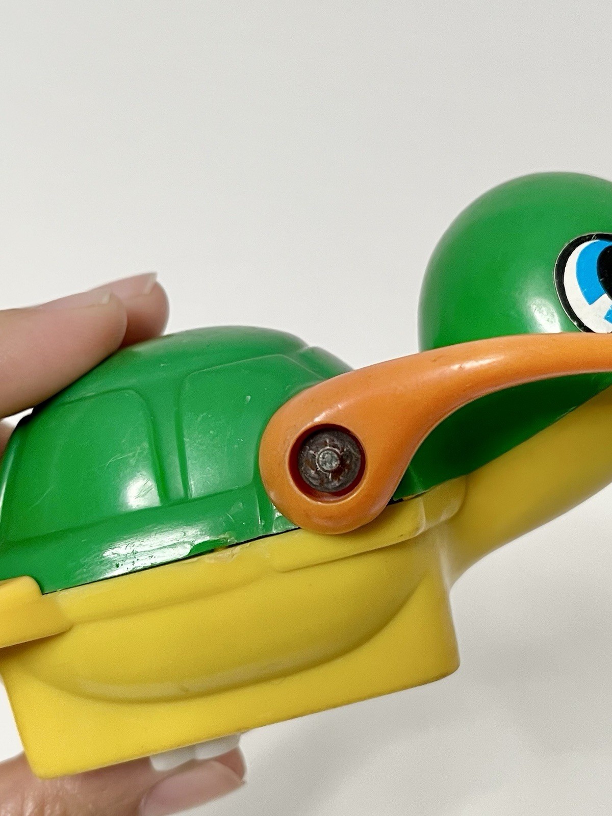Vintage Tomy Wind Up Swimming Turtle Toy 1976 Not Working