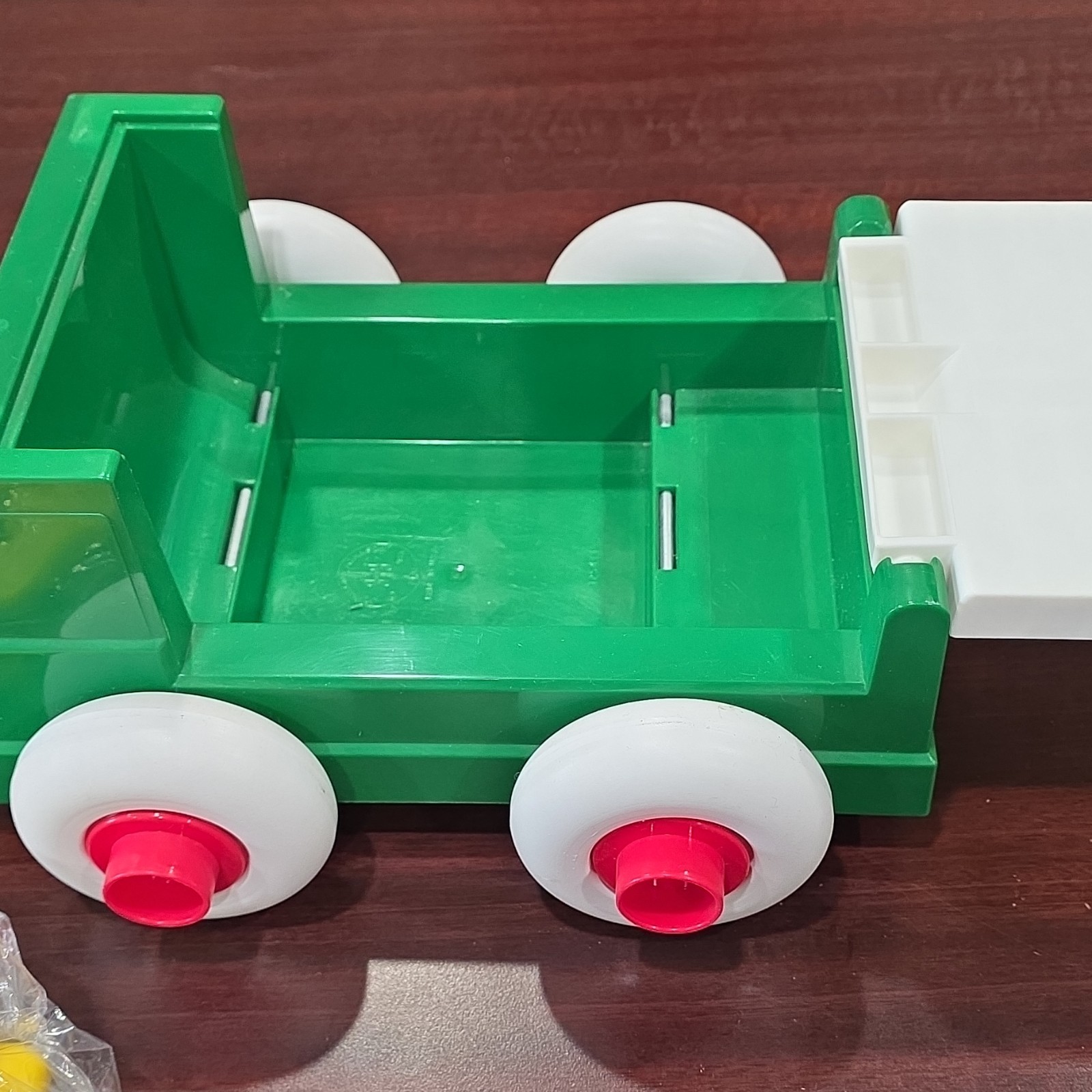 Vintage Johnson & Johnson Shape Sorting Truck Toy w/ Shapes Educational Preschoo