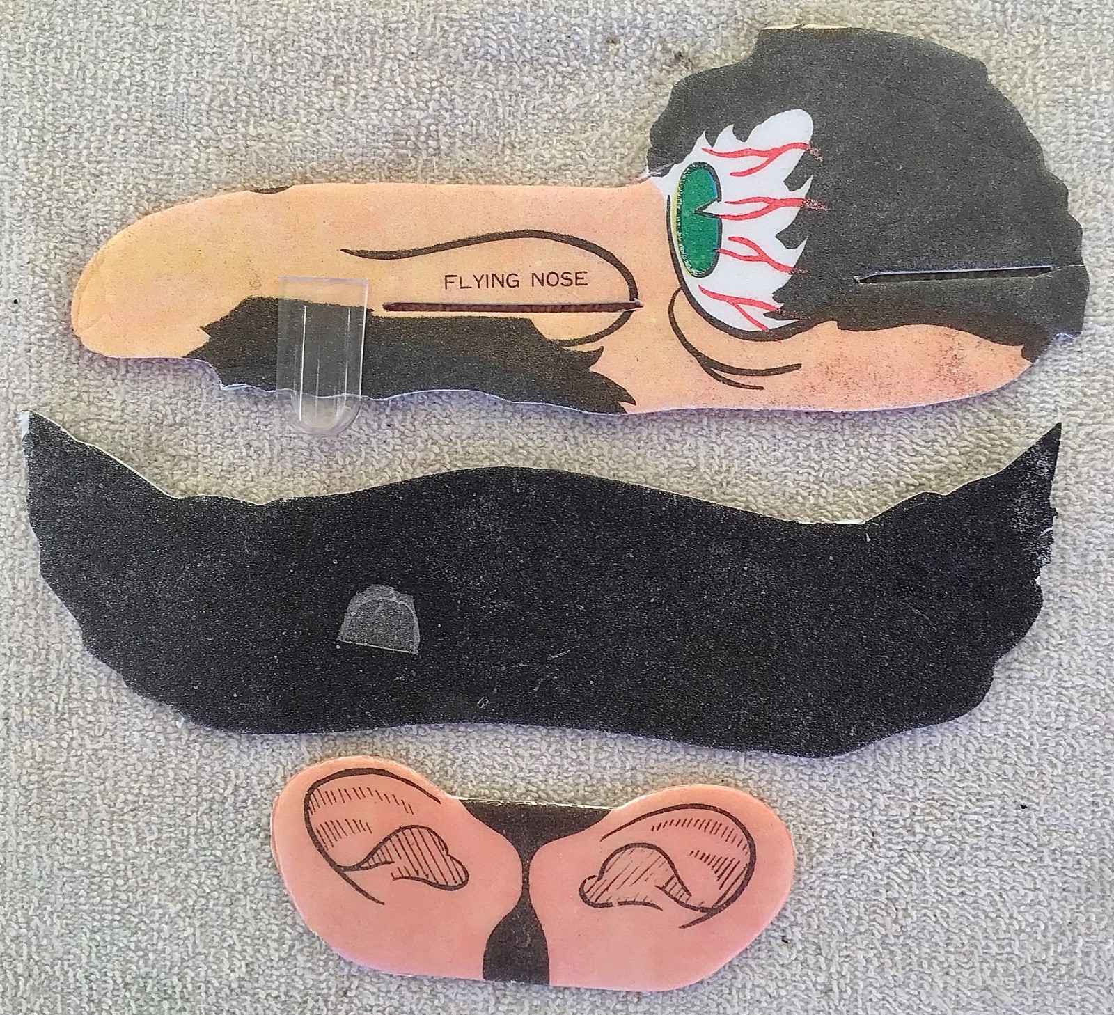 vintage 1967 to 1971 TOPPS GUM old TOY styrofoam glider/plane FLYING THINGS-NOSE