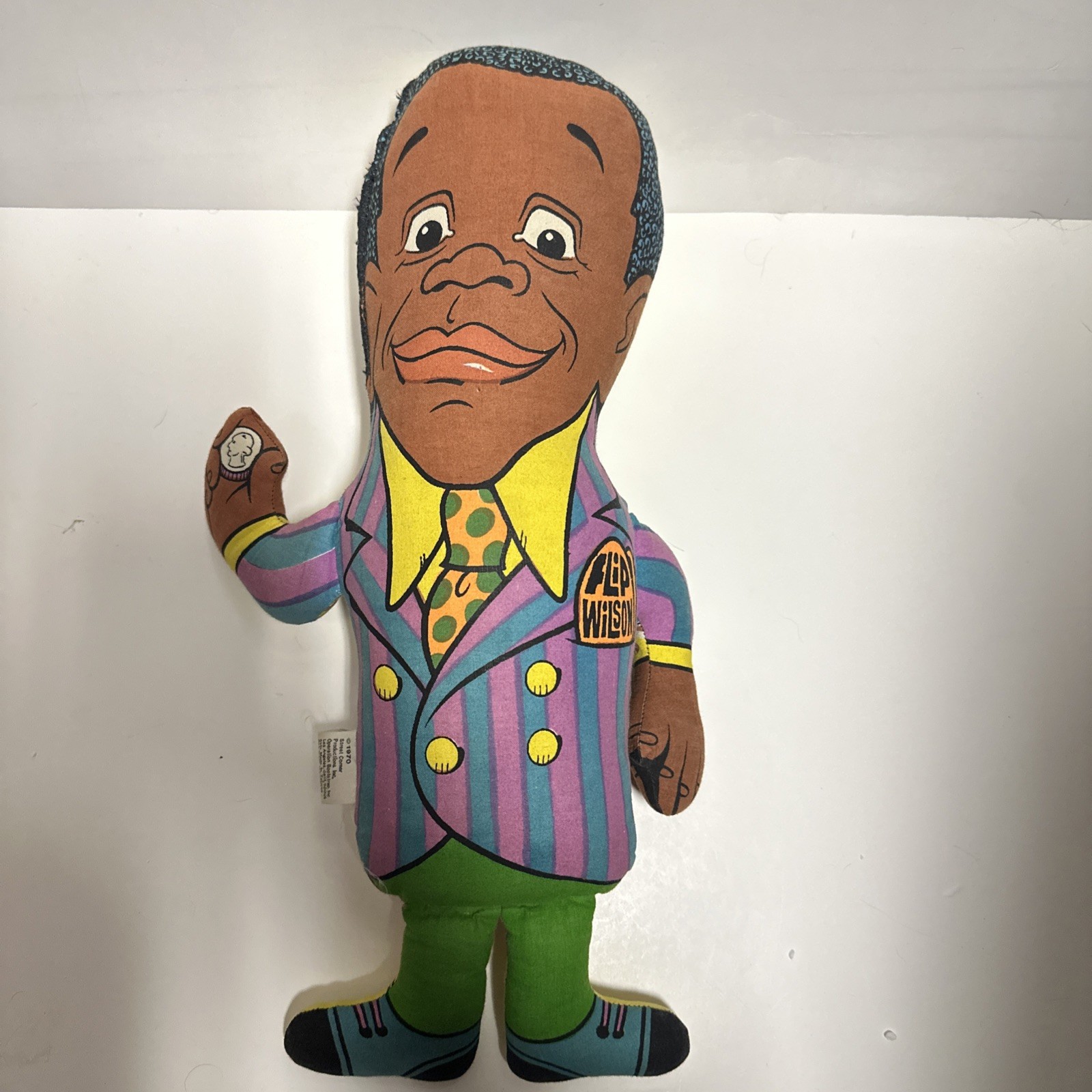 Vintage 1970 Flip Wilson Geraldine Pull-String Talking Plush Doll *Non Working*