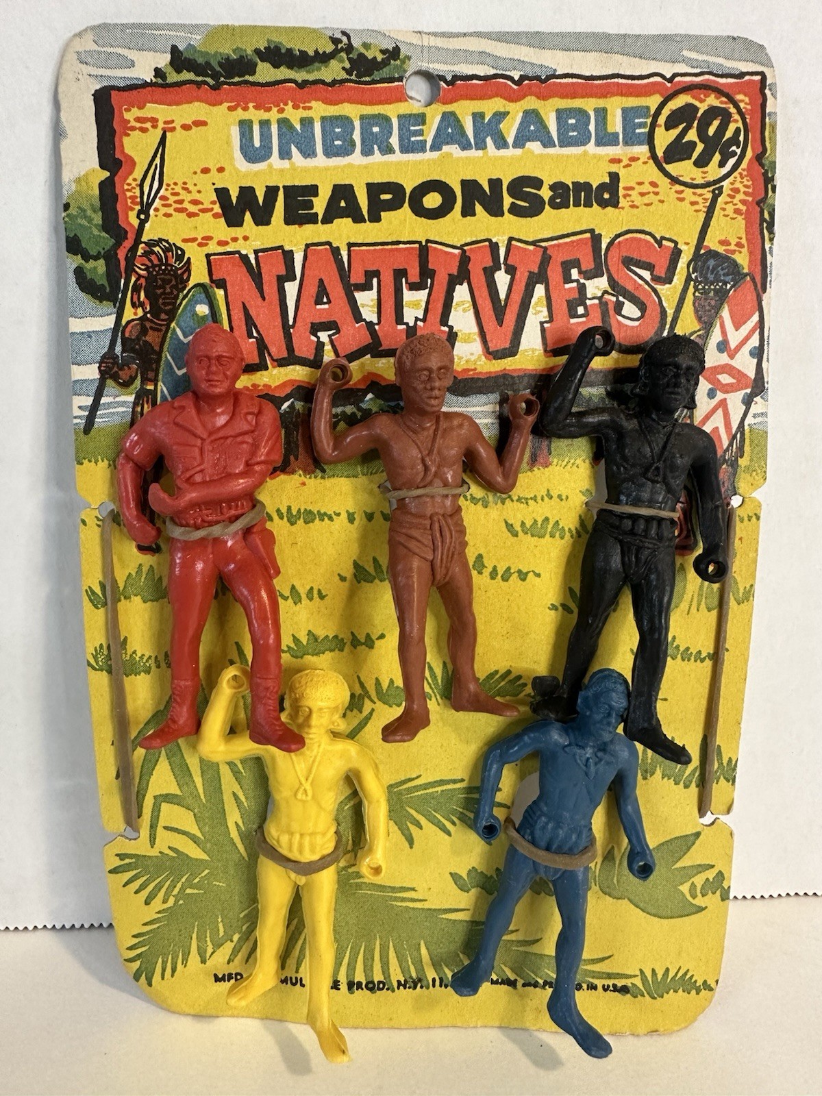 NEW Vintage Unbreakable Weapons & Natives Play Set Multiple Products Toy Figures