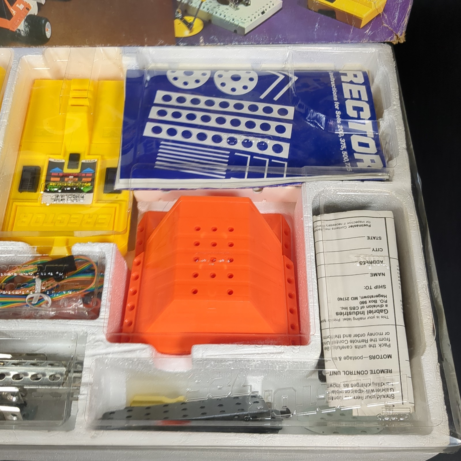 Gabriel Motorized Erector Set 725 No. 32725 Complete 1981