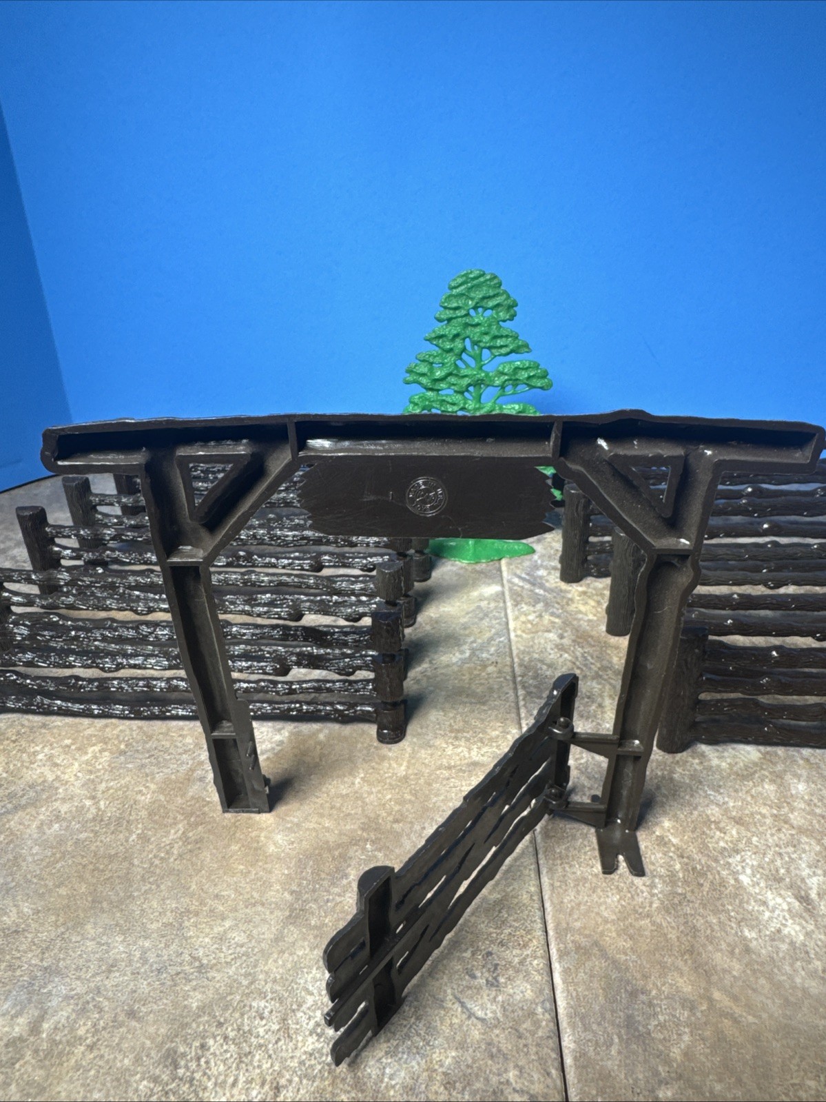 1959 Marx Rifleman Playset Ranch Gate And Fence