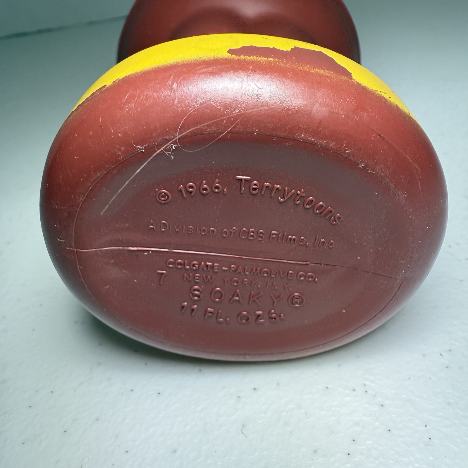 Vintage Deputy Dawg Soaky Bubble Bath Bottle Colgate Palmolive Terrytoons Toy