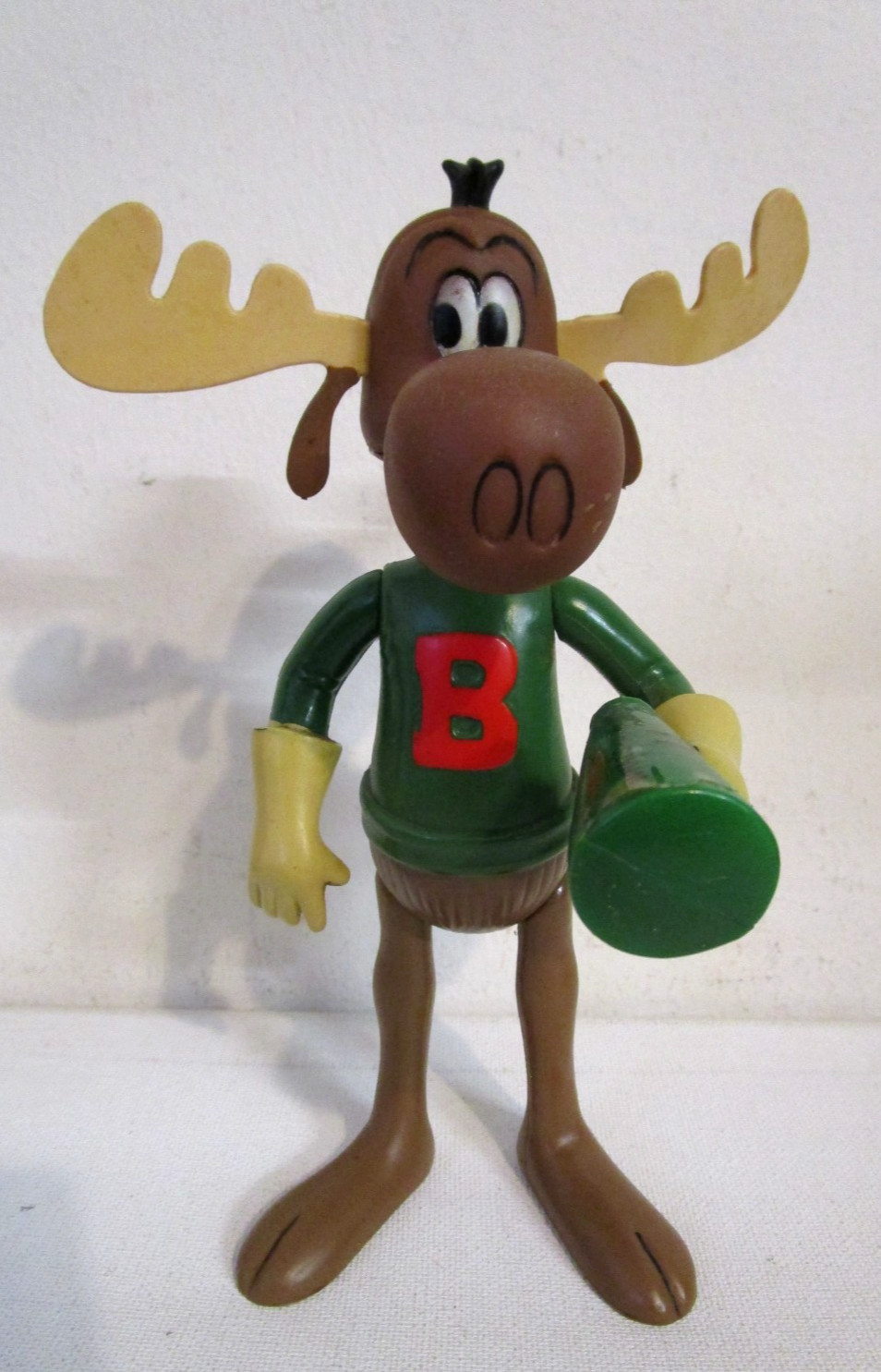 Vintage 1976 BULLWINKLE Action Figure DAKIN Cartoon Theater Rocky & Bullwinkle