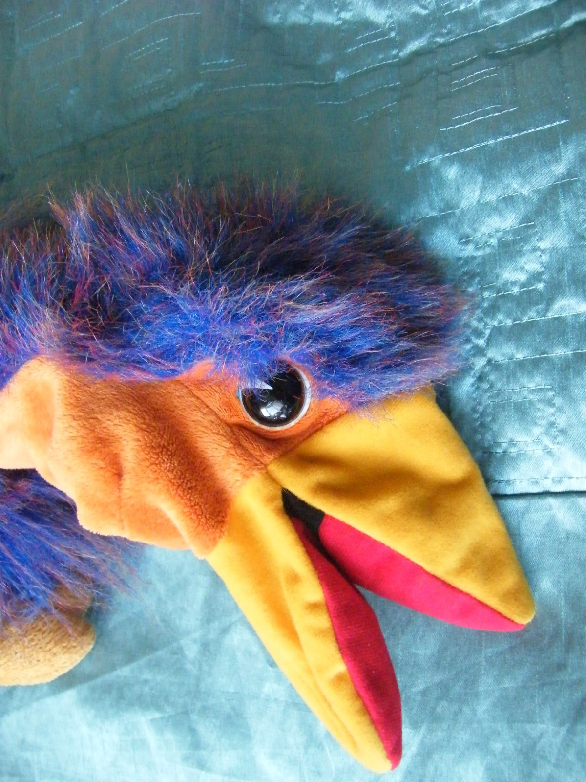 VINTAGE EMU HAND PUPPET 28″ ROD HULL RAVENSDEN 2007 ENDEMOL (3)