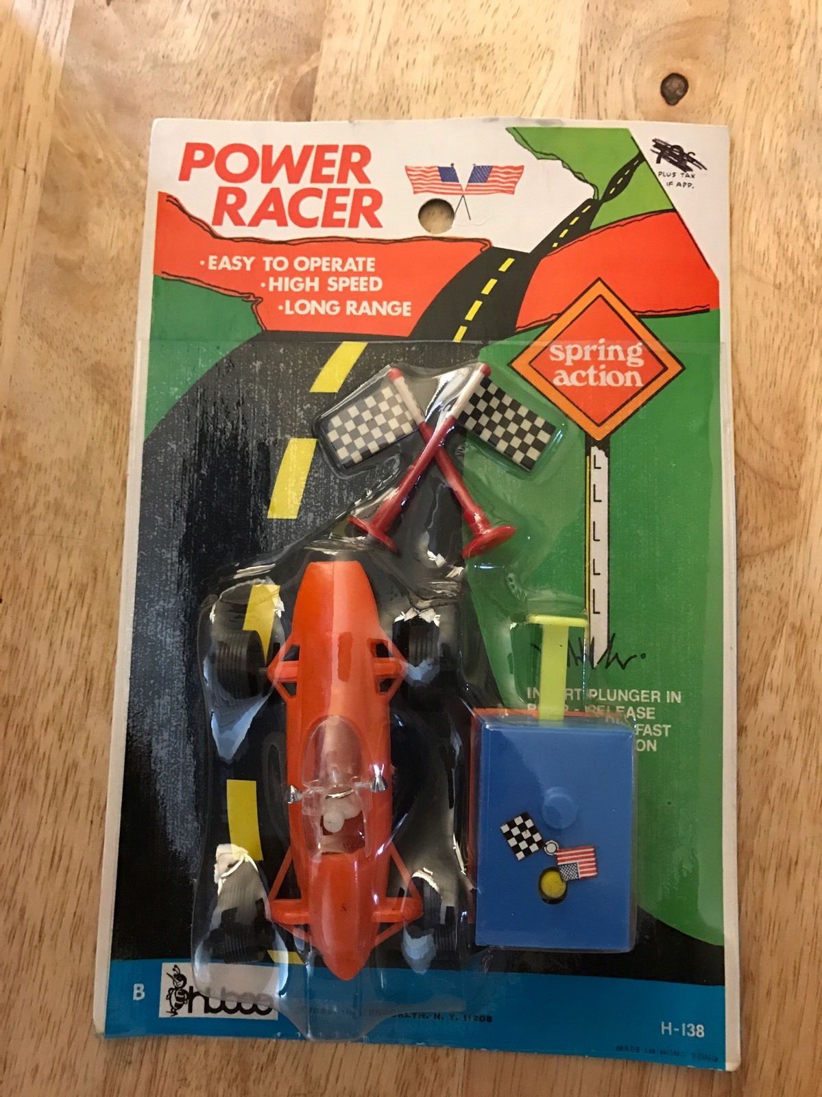 Vintage Old Hubee Power Racer Toy Car -H-138