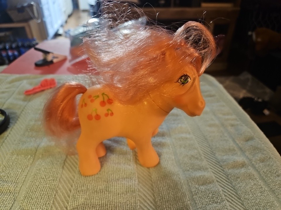 Vntg My Little Pony Mil 1984 Pony Cherries Jubilee. Pink Pink Hair