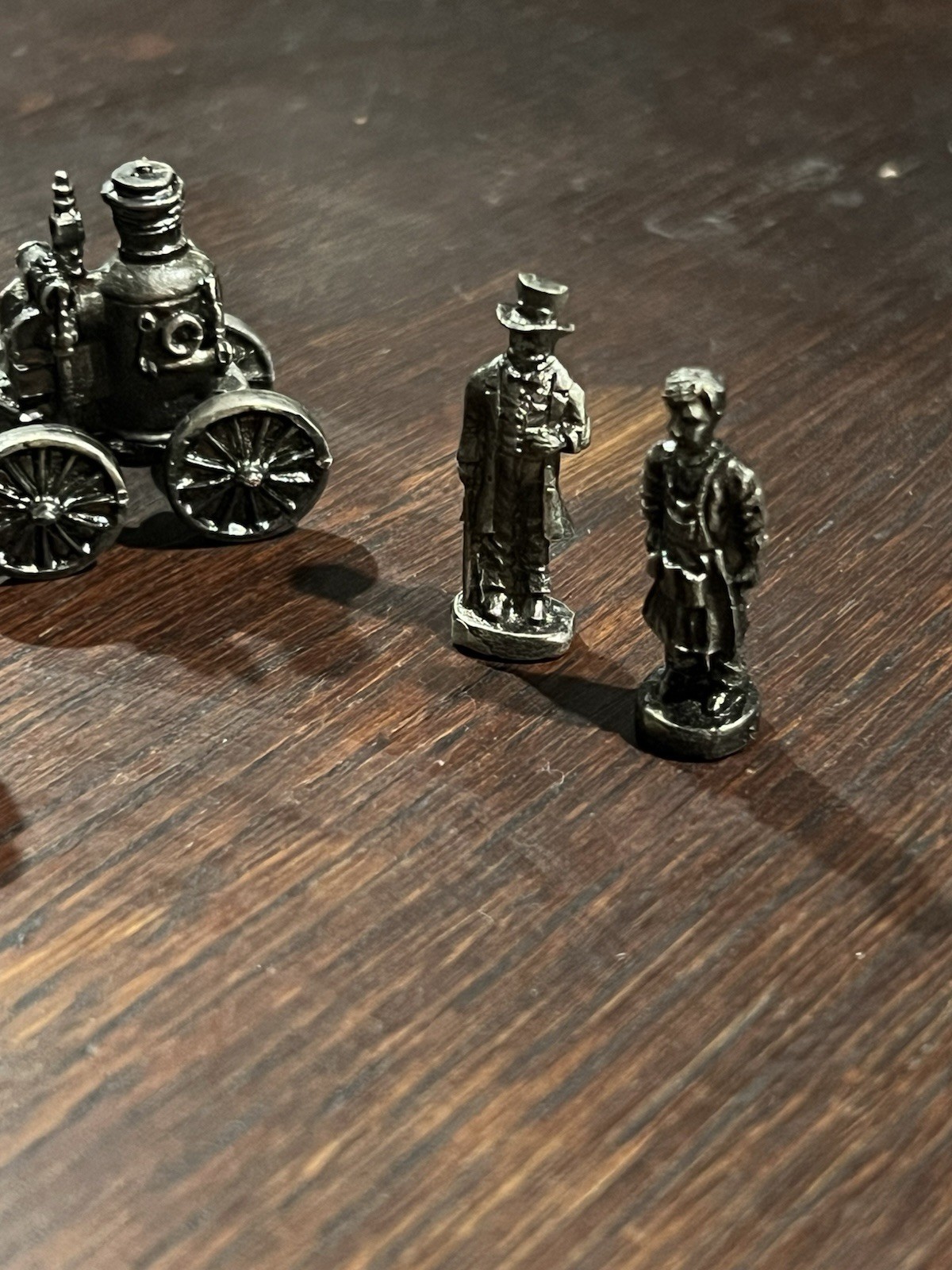 Vintage Dixie Mini’s Cast Metal Historical Figures Fire Engine Horse Lot