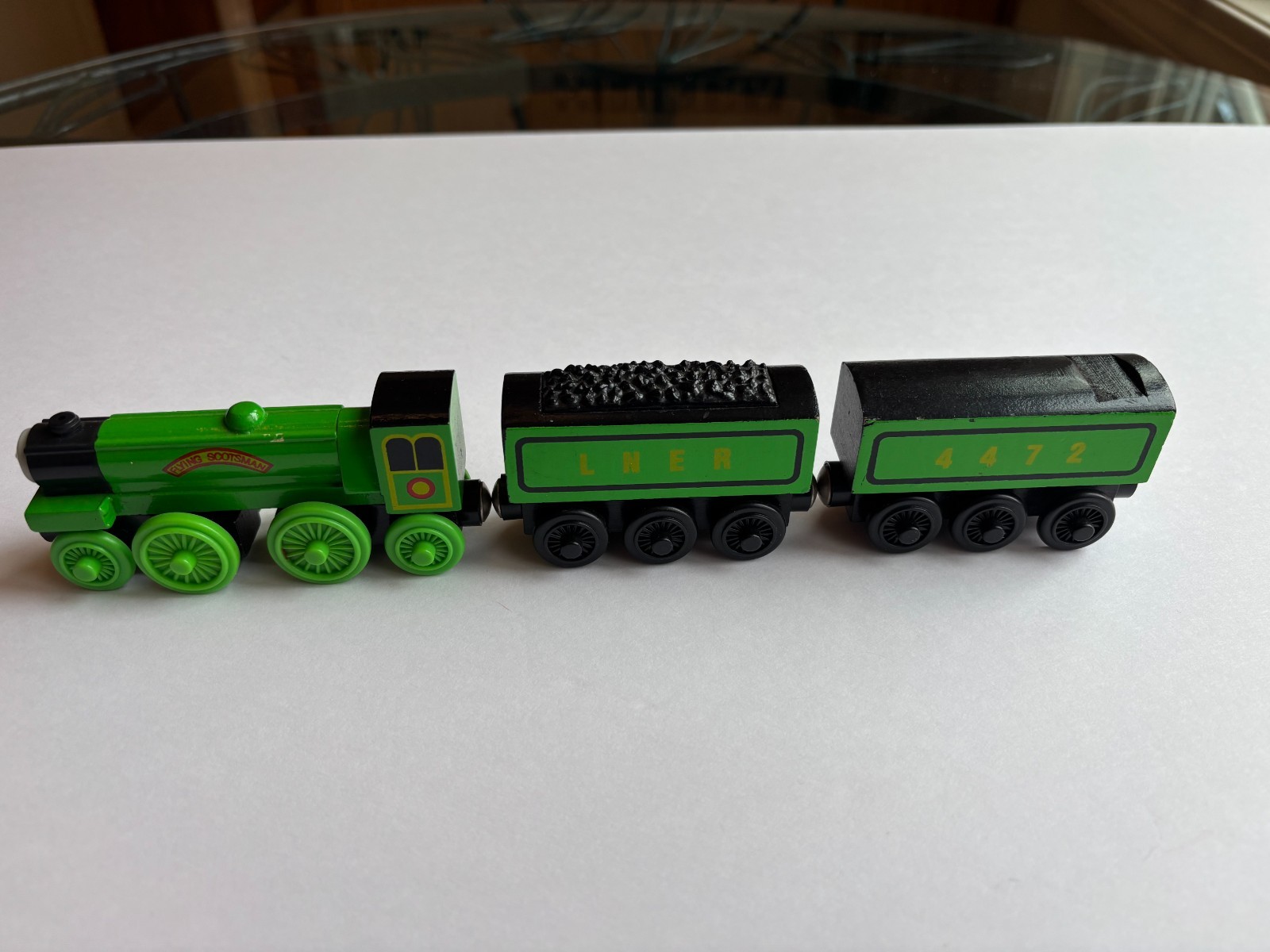 Flying Scotsman Thomas & Friends Wood ENGINE & TENDERS Rare 1999 Learning Curve